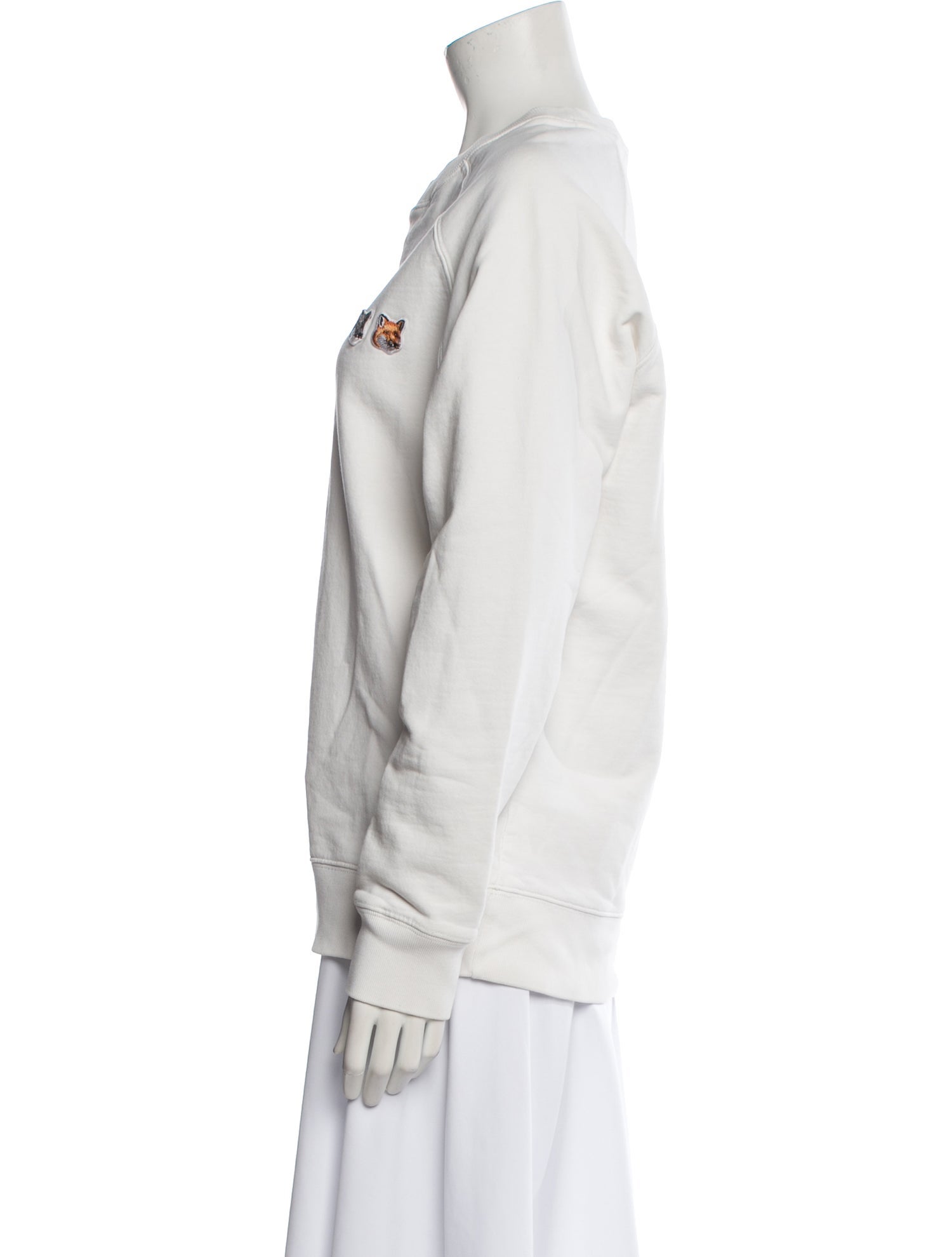 Maison Kitsuné Crew Neck Long Sleeve Sweatshirt