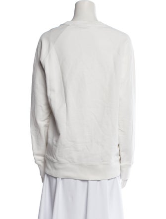 Maison Kitsuné Crew Neck Long Sleeve Sweatshirt
