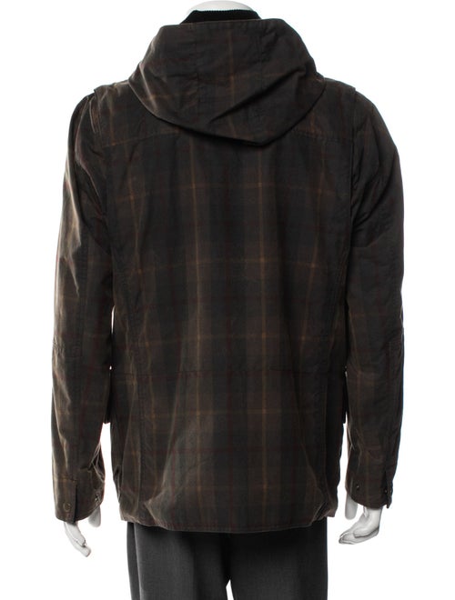 Maison Kitsuné Plaid Print Utility Jacket