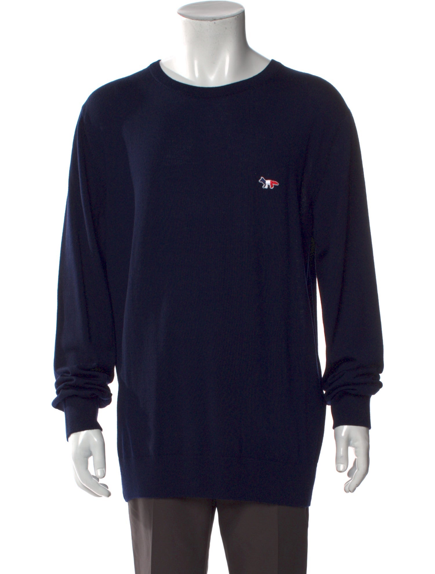 Maison Kitsuné Wool Crew Neck Pullover