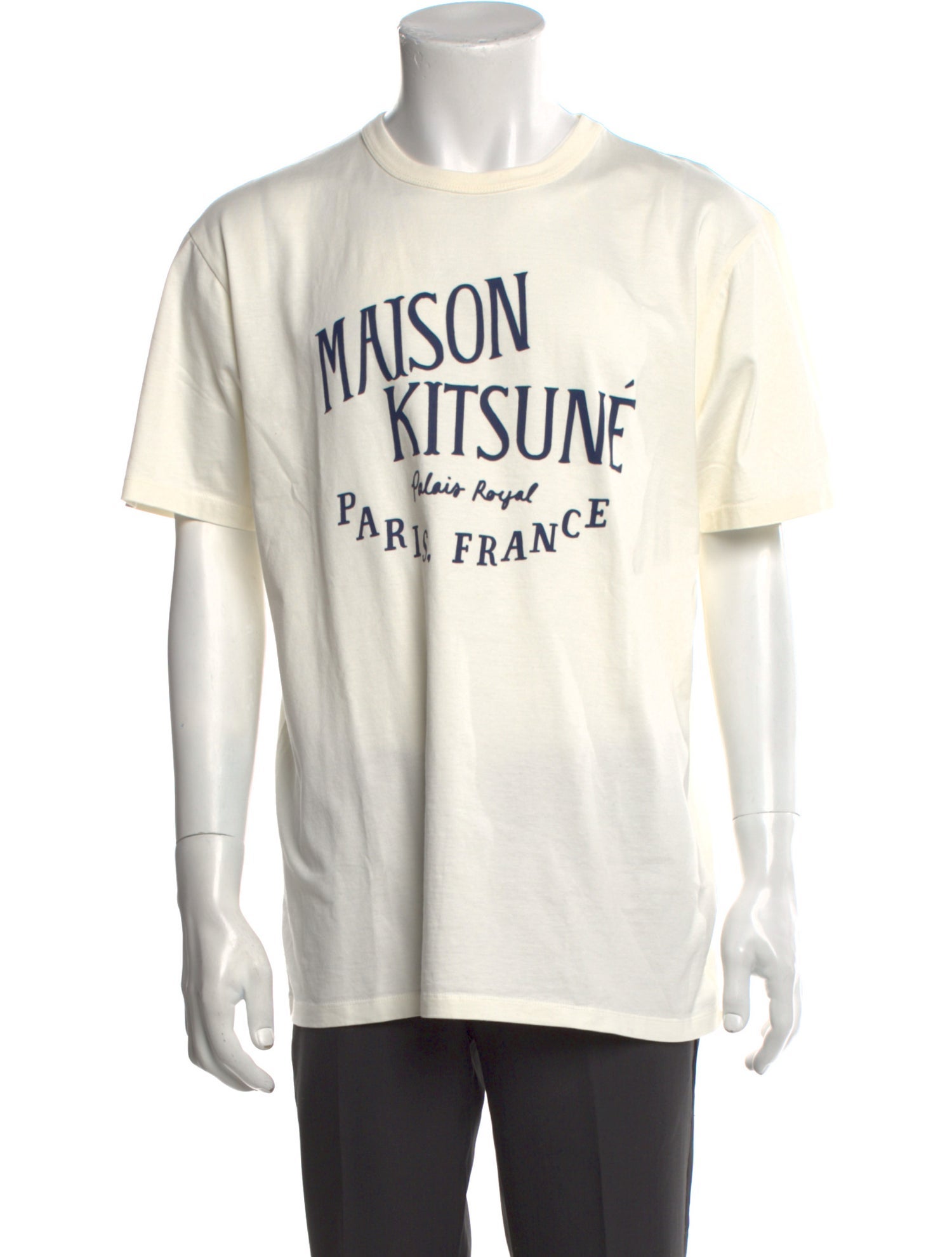 Maison Kitsuné Graphic Print Crew Neck T-Shirt w/ Tags