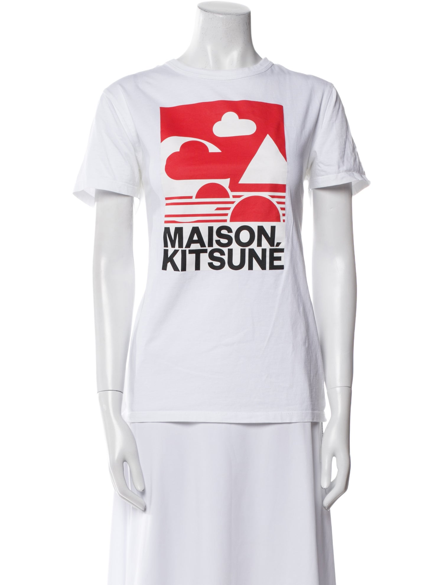 Maison Kitsuné Graphic Print Crew Neck T-Shirt