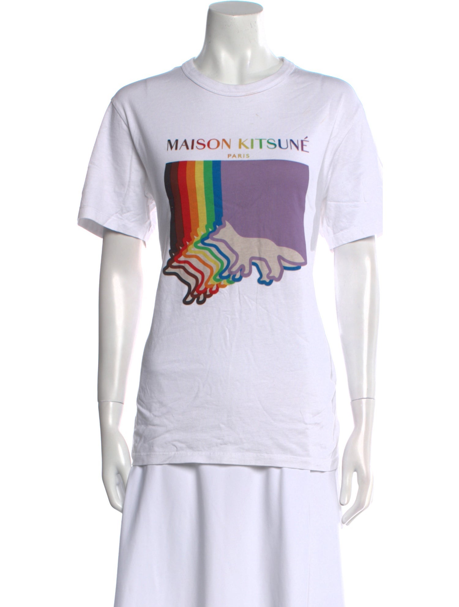 Maison Kitsuné Graphic Print Crew Neck T-Shirt