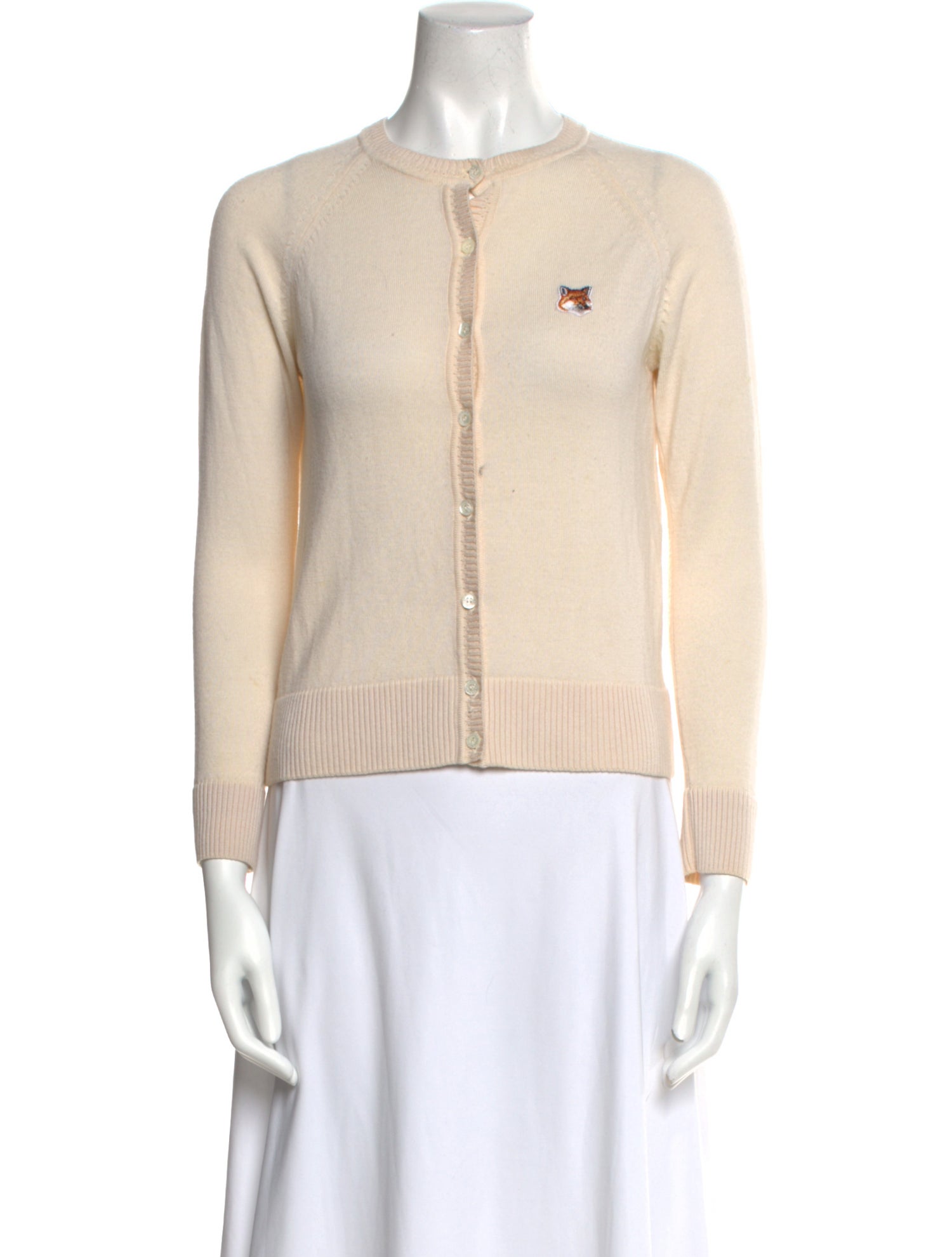 Maison Kitsuné Merino Wool Crew Neck Sweater