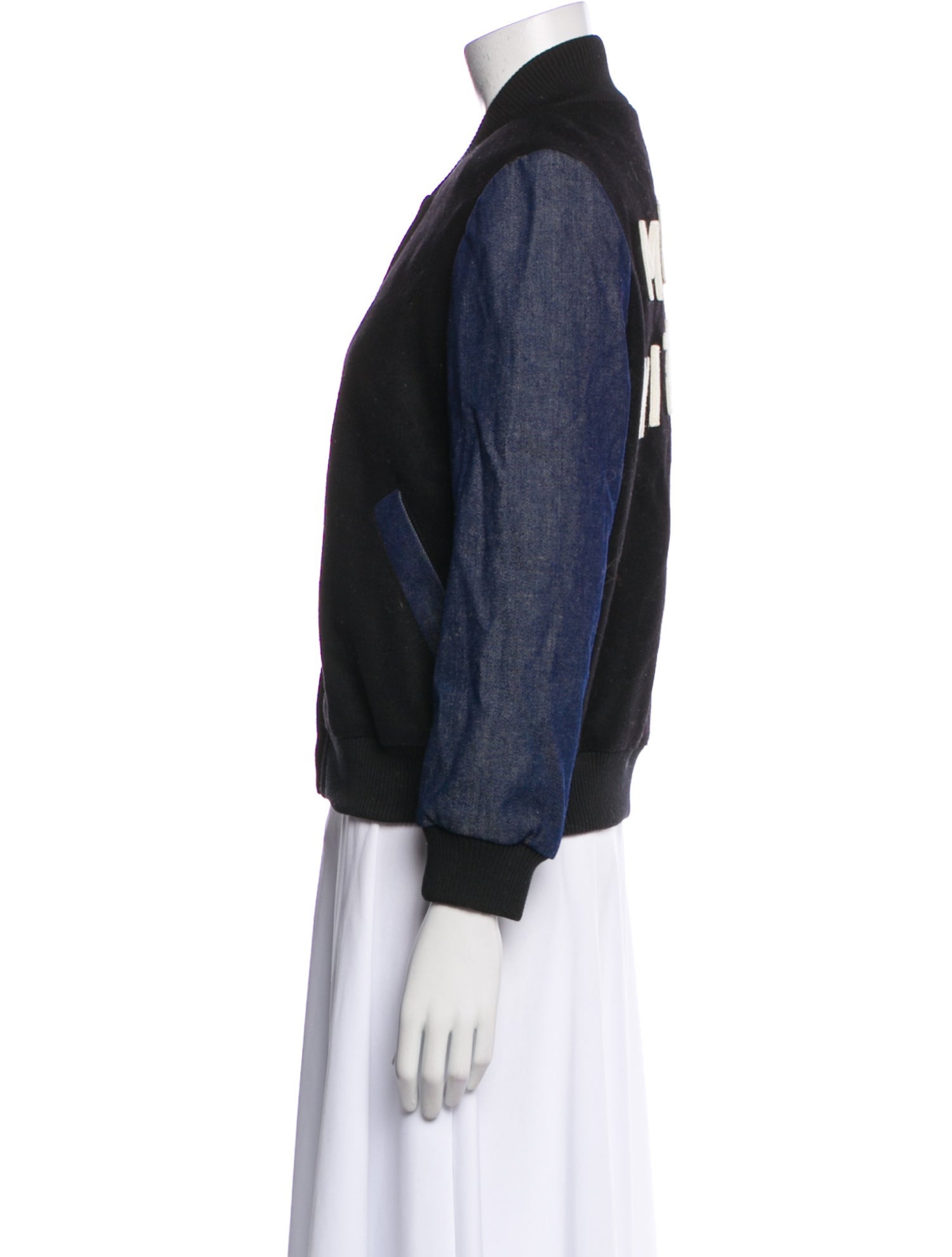 Maison Kitsuné Virgin Wool Bomber Jacket