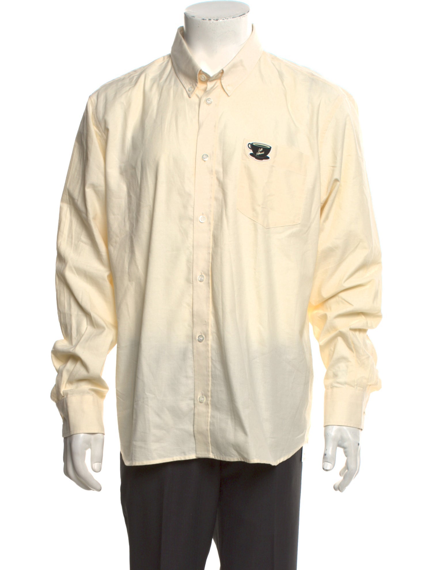 Maison Kitsuné Striped Long Sleeve Dress Shirt