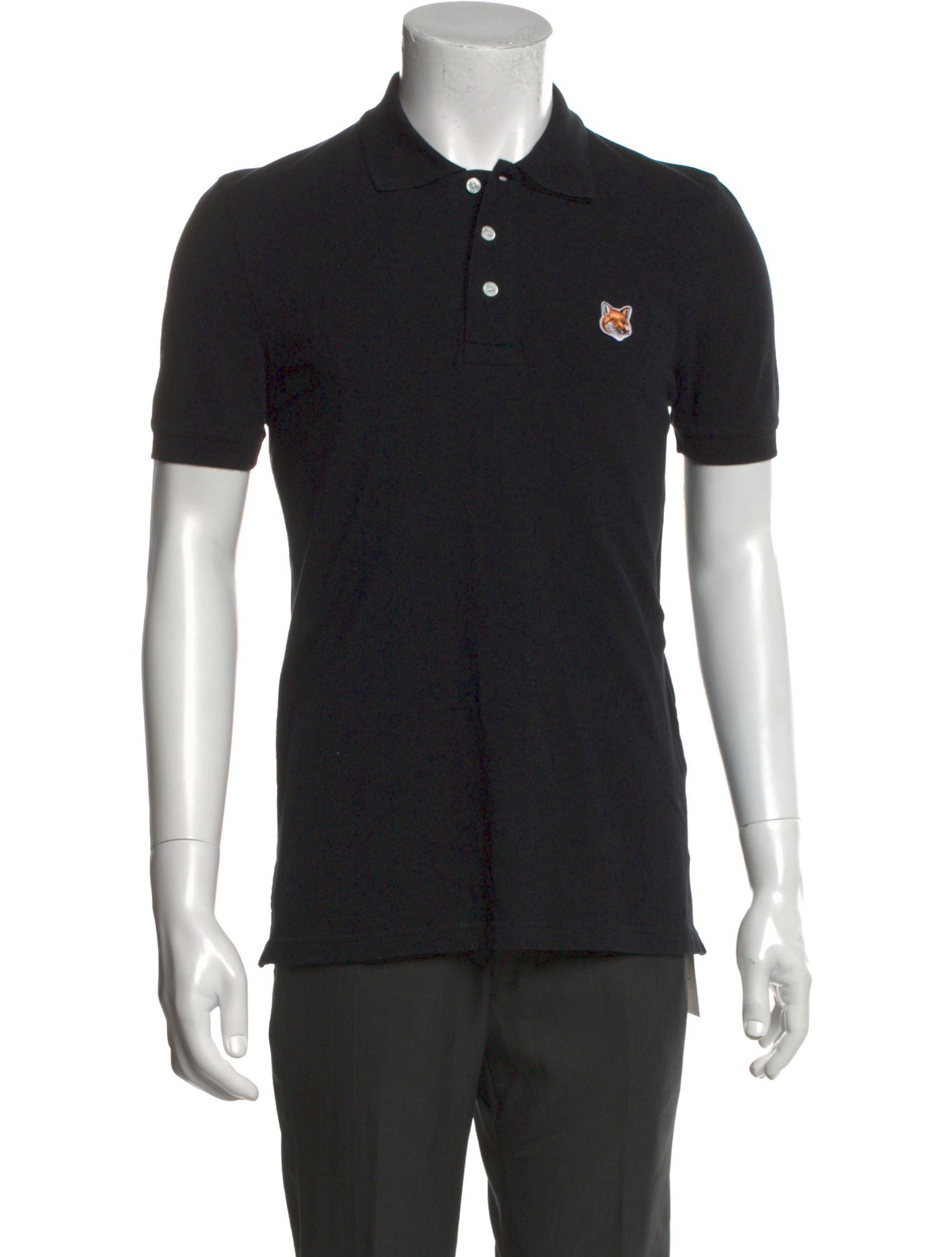 Maison Kitsuné Collar Short Sleeve Polo Shirt