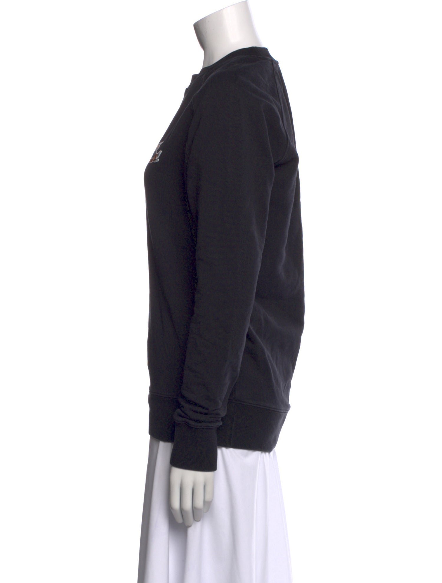 Maison Kitsuné Crew Neck Long Sleeve Sweatshirt