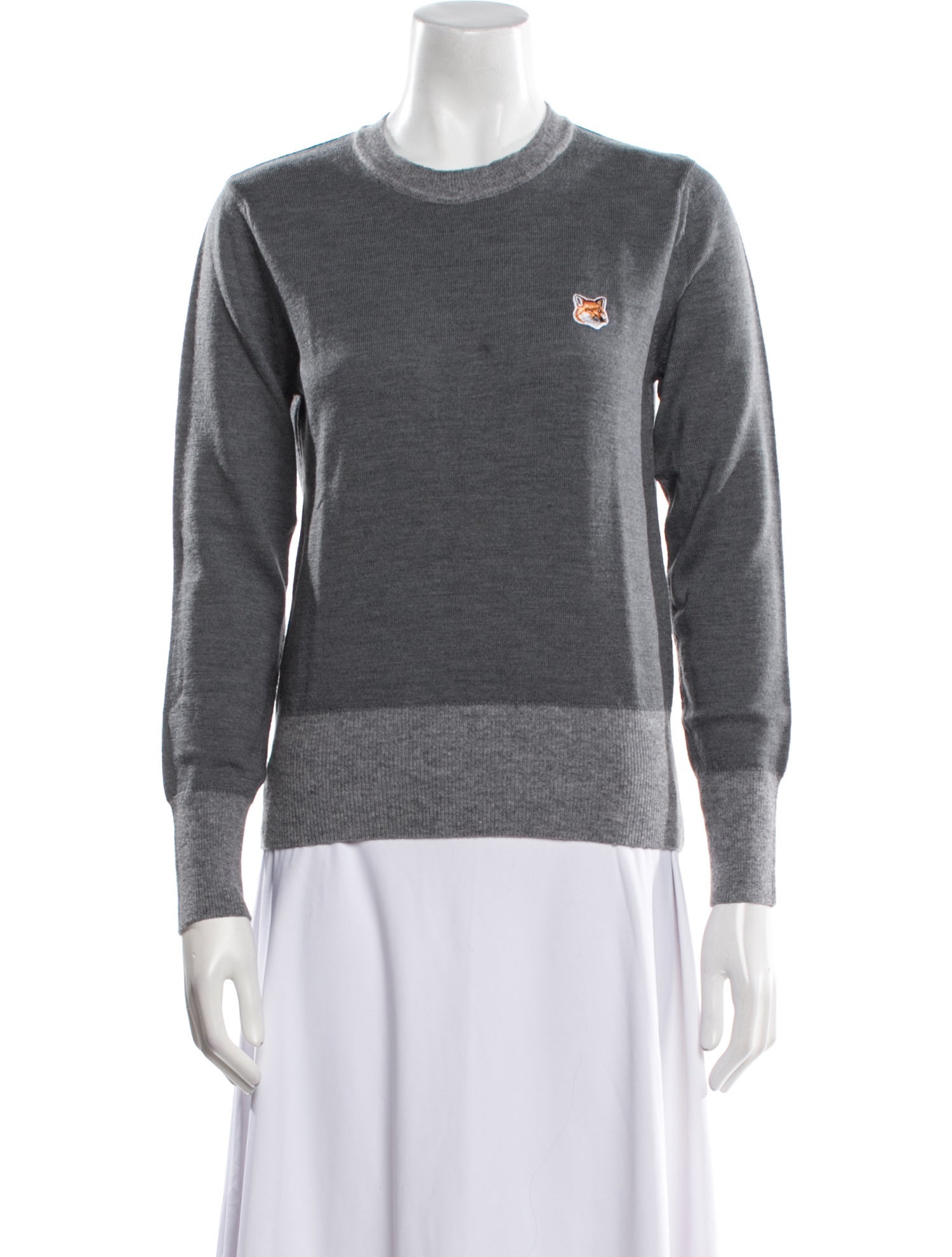 Maison Kitsuné Wool Crew Neck Sweater