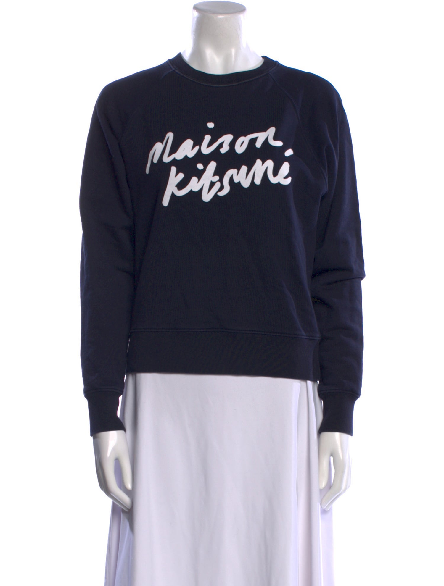 Maison Kitsuné Graphic Print Crew Neck Sweatshirt