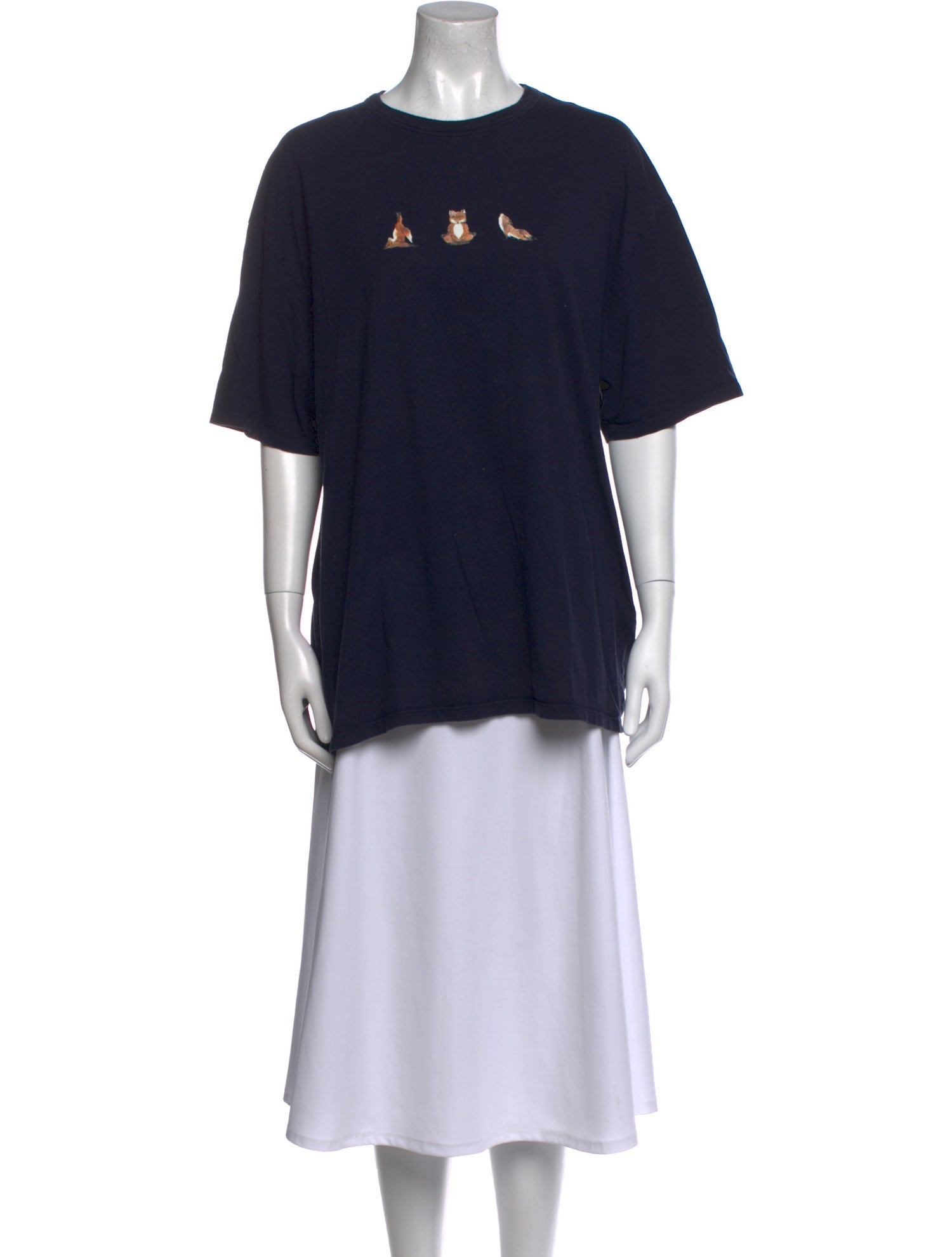 Maison Kitsuné Graphic Print Crew Neck T-Shirt