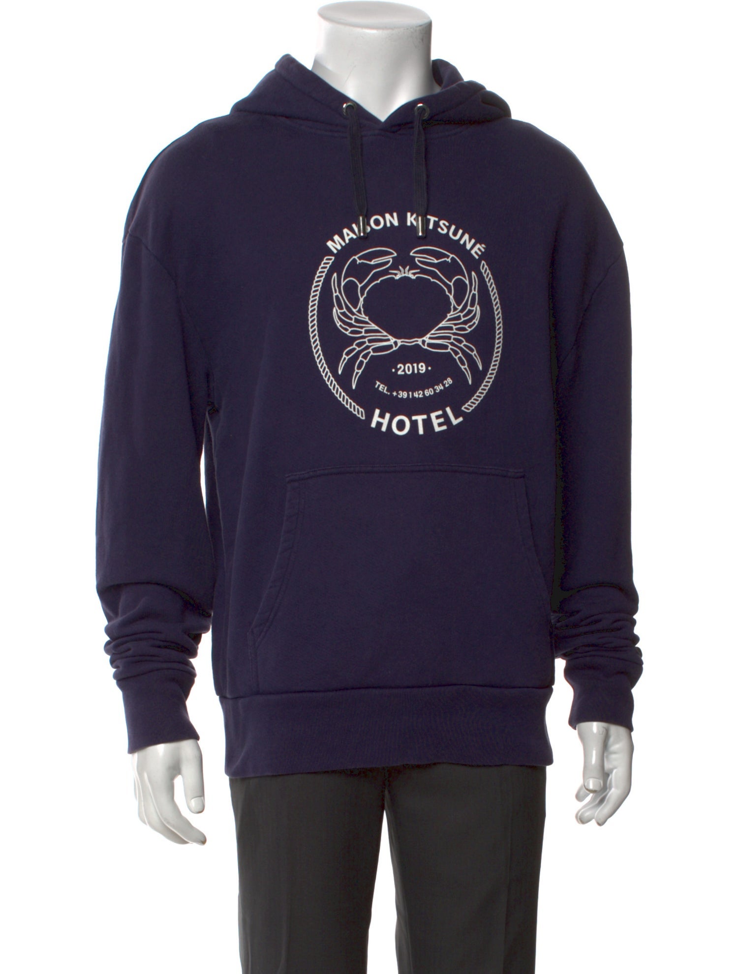 Maison Kitsuné Graphic Print Crew Neck Hoodie