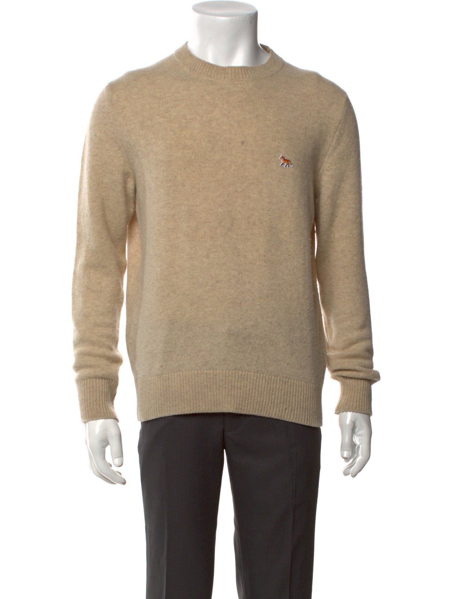 Maison Kitsuné Lambswool Crew Neck Pullover