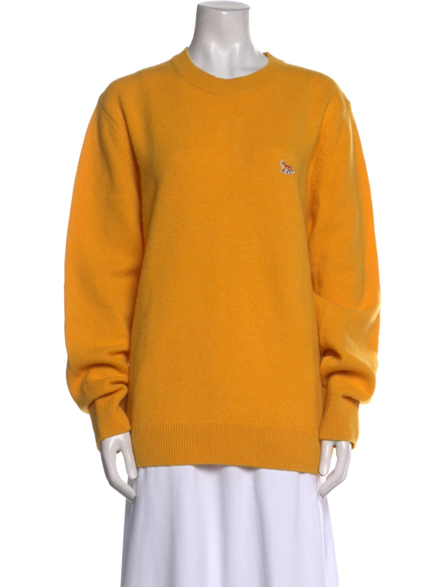 Maison Kitsuné Lambswool Crew Neck Sweater