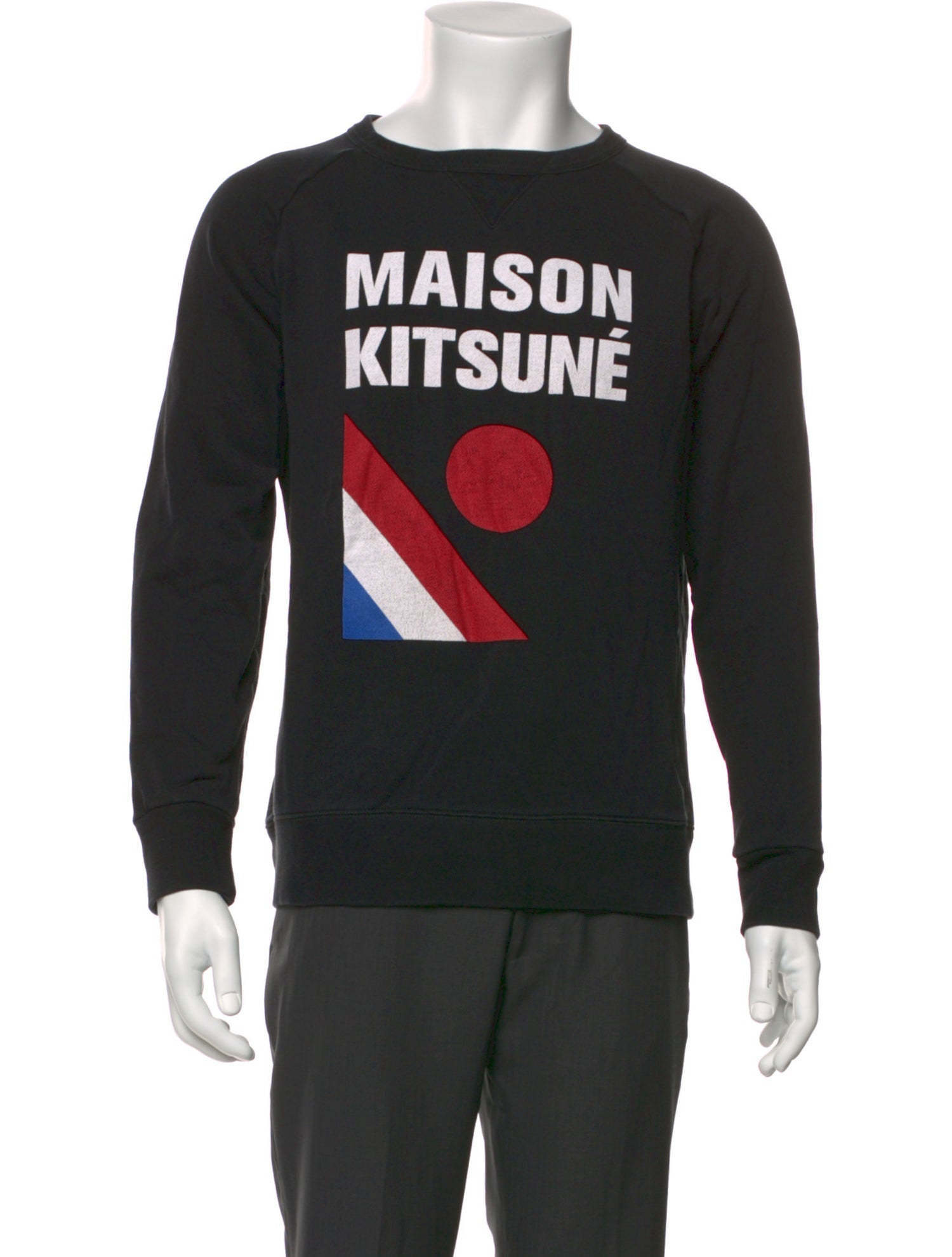 Maison Kitsuné Graphic Print Crew Neck Sweatshirt