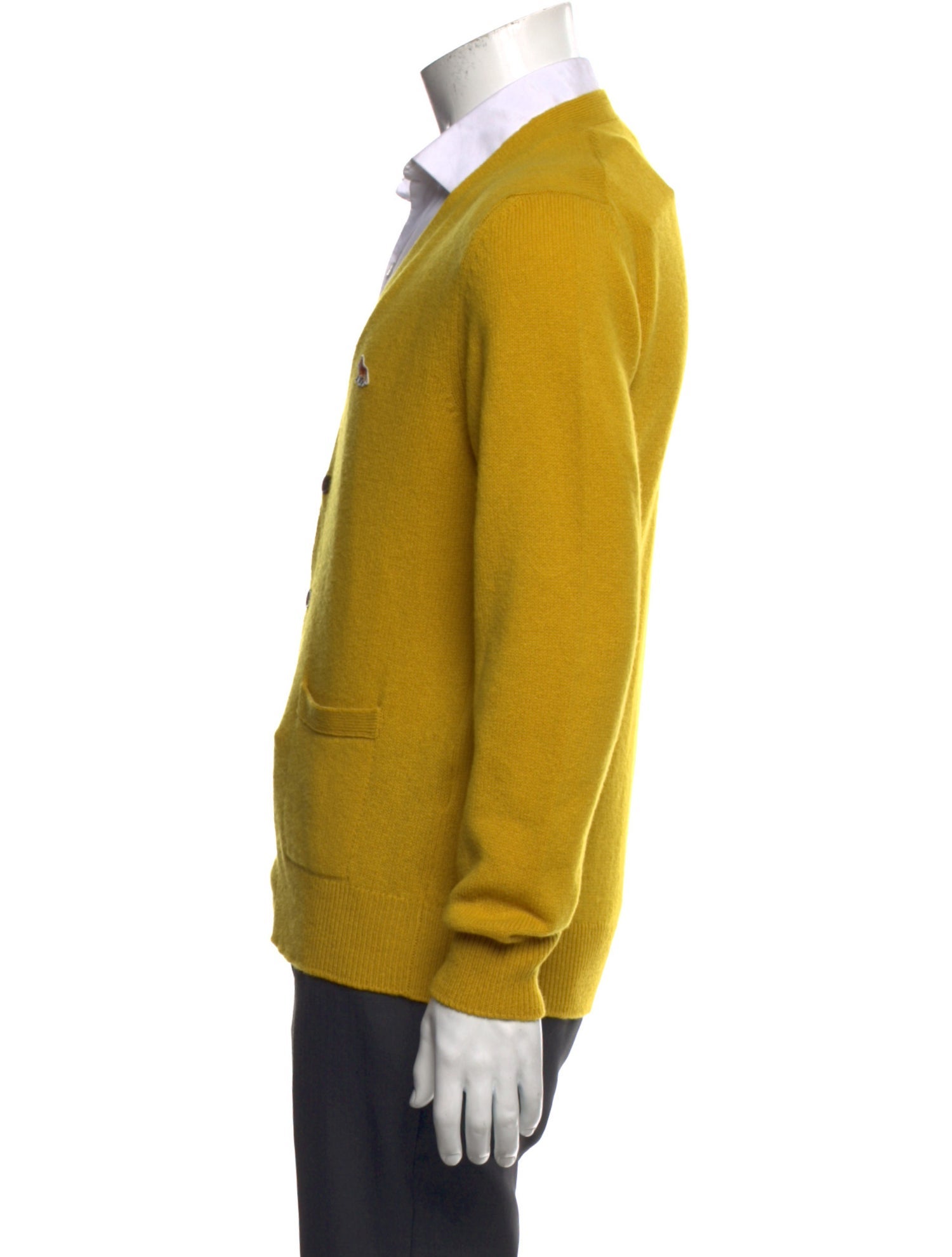 Maison Kitsuné Lambswool V-Neck Cardigan w/ Tags