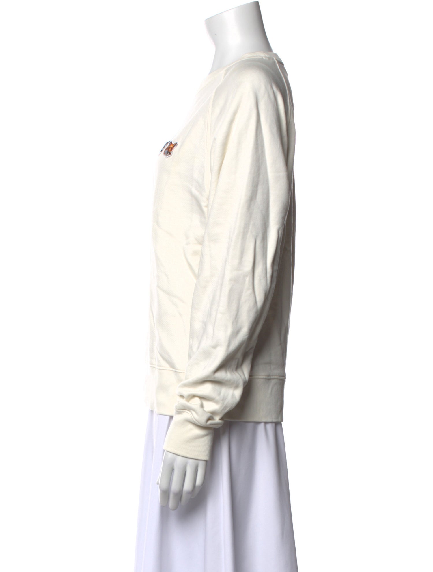 Maison Kitsuné Crew Neck Long Sleeve Sweatshirt