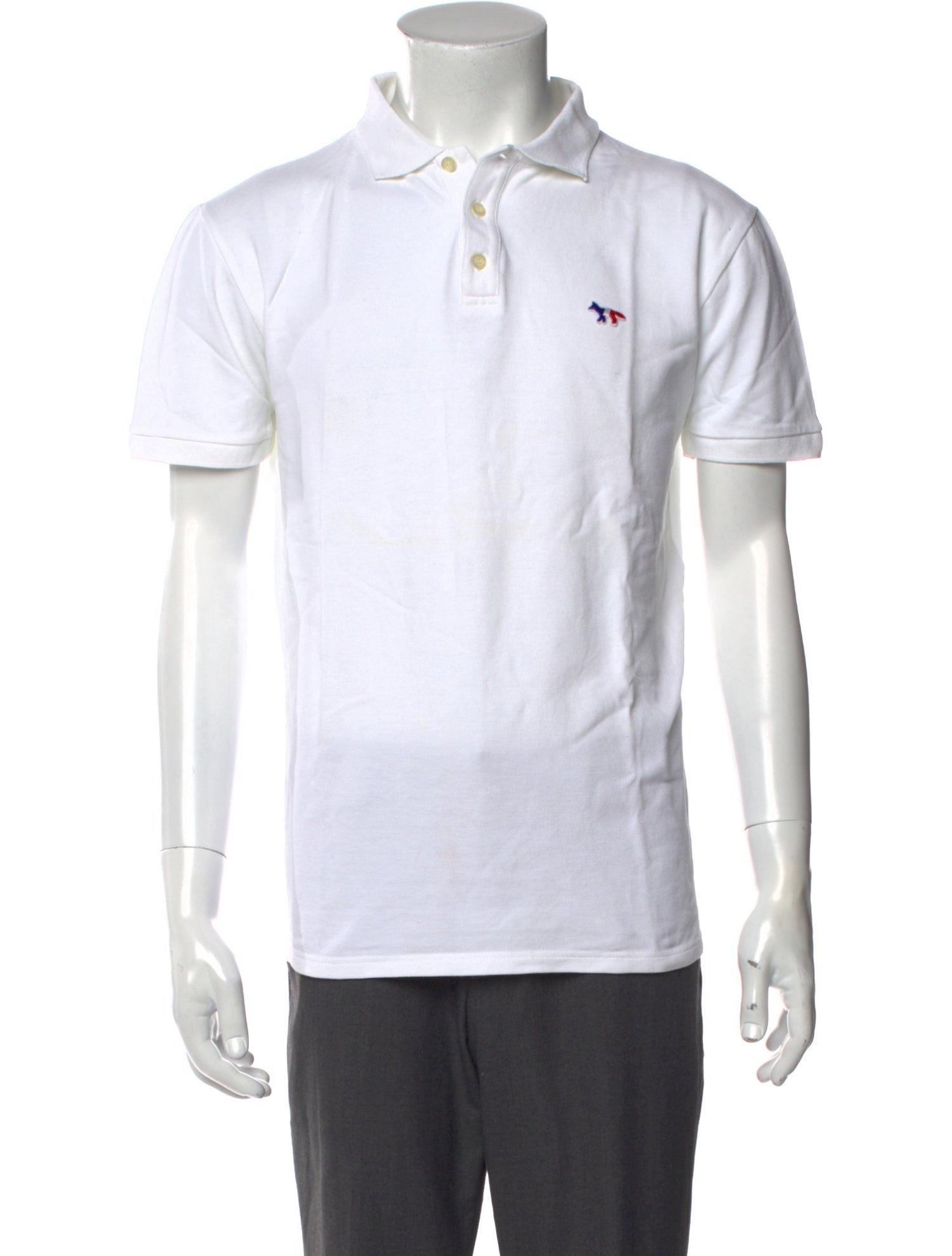 Maison Kitsuné Crew Neck Short Sleeve Polo Shirt
