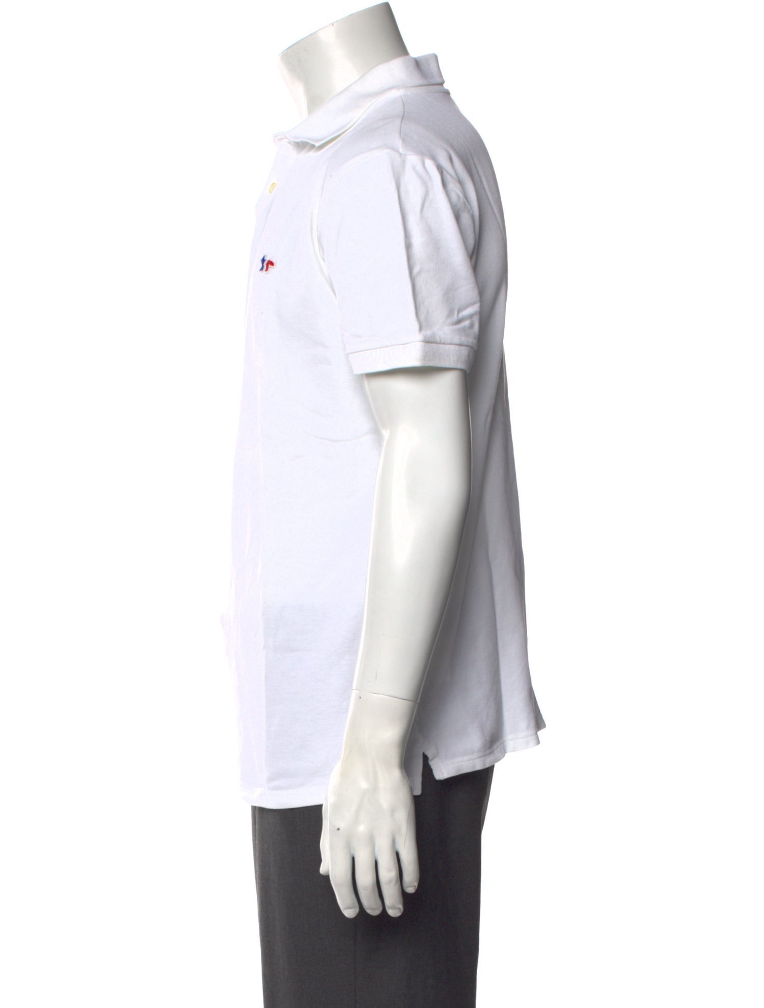 Maison Kitsuné Crew Neck Short Sleeve Polo Shirt