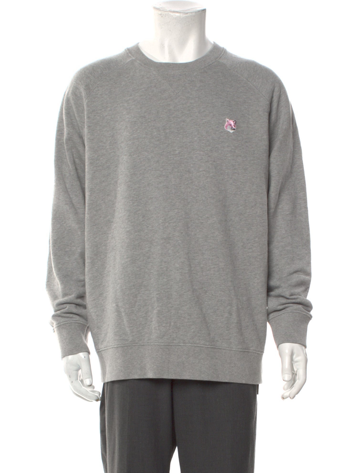 Maison Kitsuné Crew Neck Long Sleeve Sweatshirt
