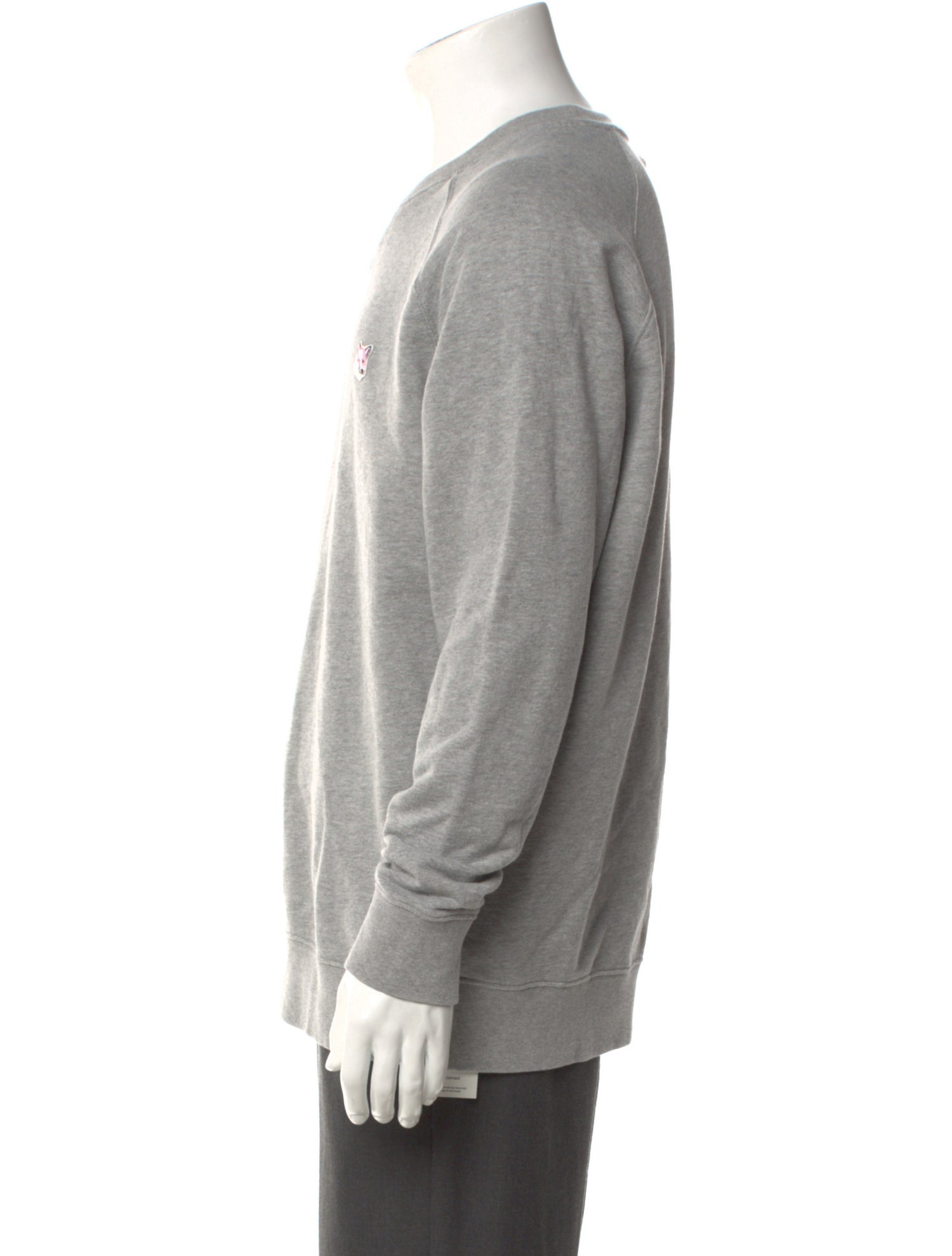 Maison Kitsuné Crew Neck Long Sleeve Sweatshirt