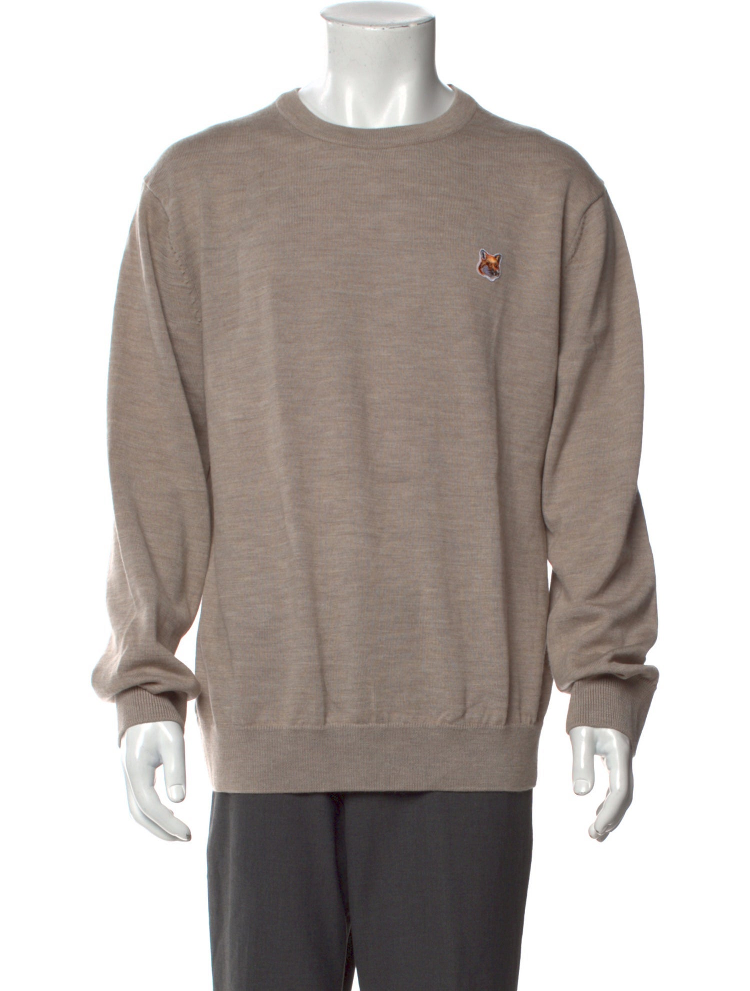 Maison Kitsuné Wool Crew Neck Pullover