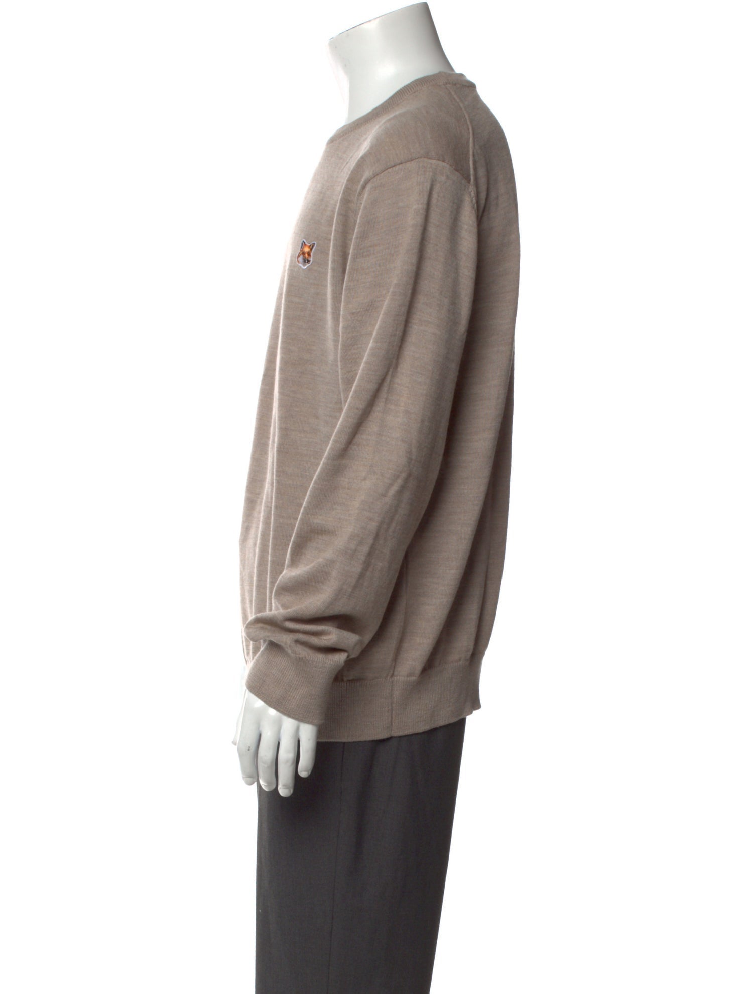 Maison Kitsuné Wool Crew Neck Pullover