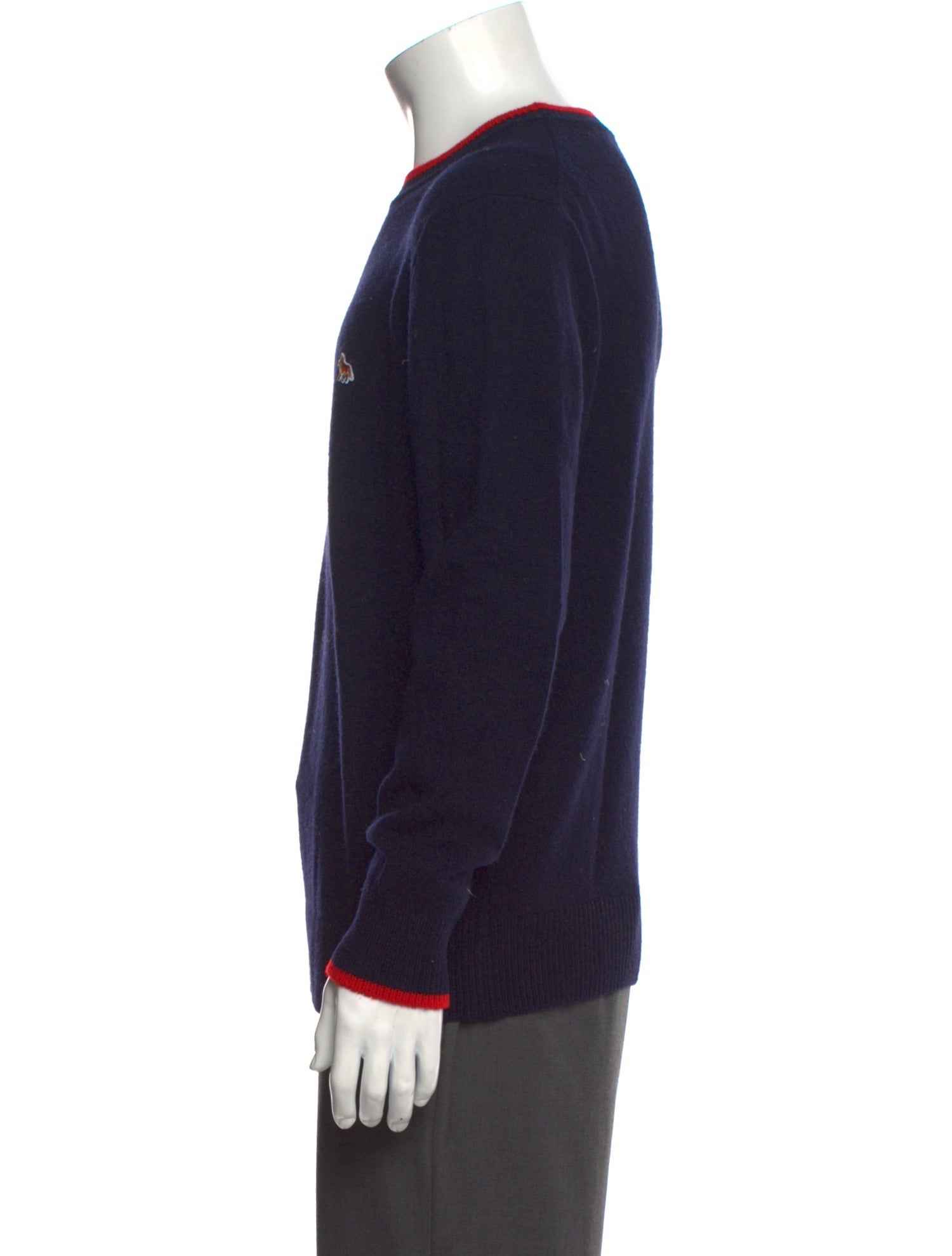 Maison Kitsuné Lambswool Crew Neck Pullover