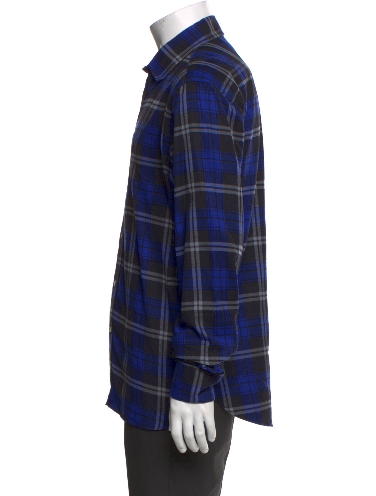 Maison Kitsuné Plaid Print Long Sleeve Shirt
