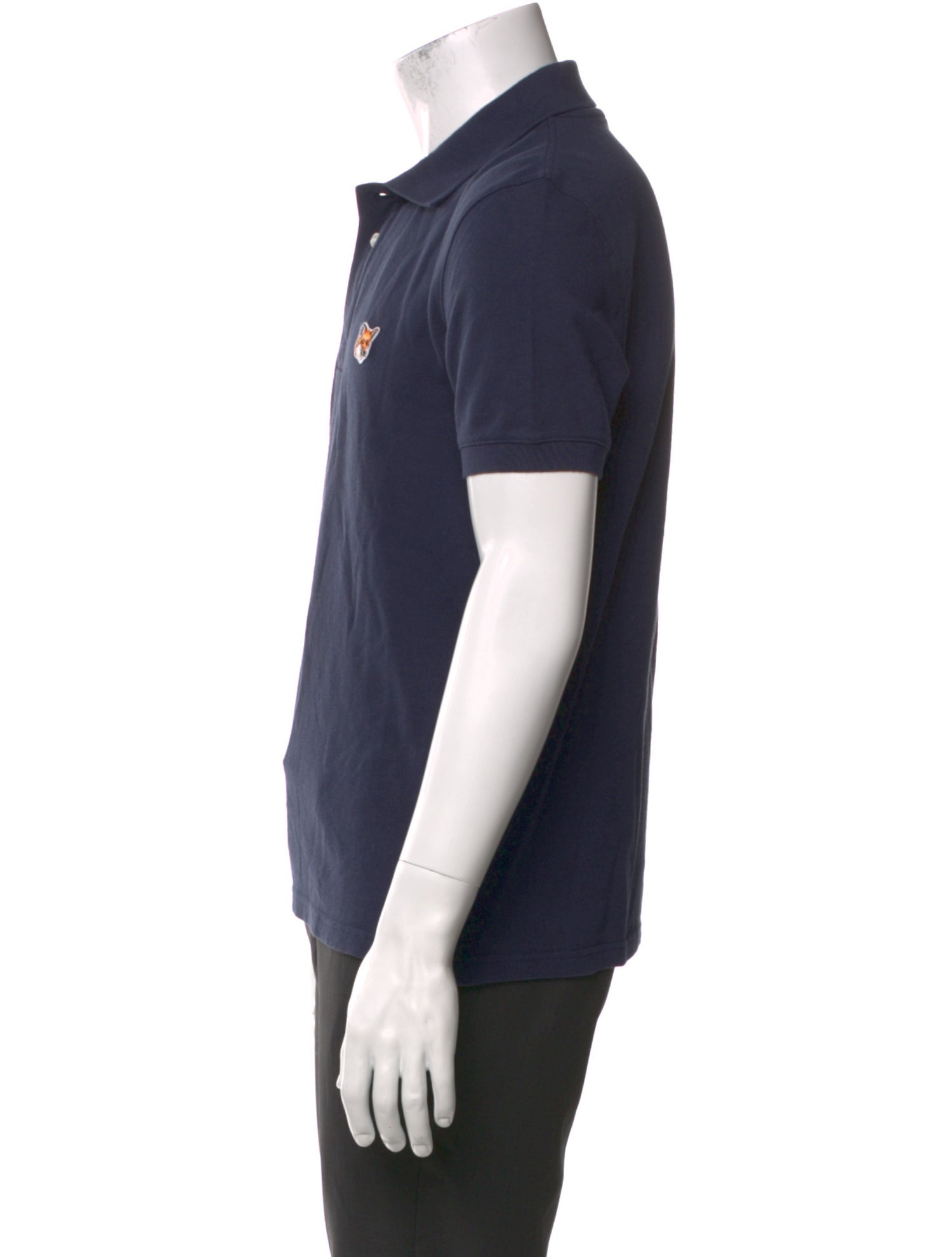 Maison Kitsuné Collar Short Sleeve Polo Shirt