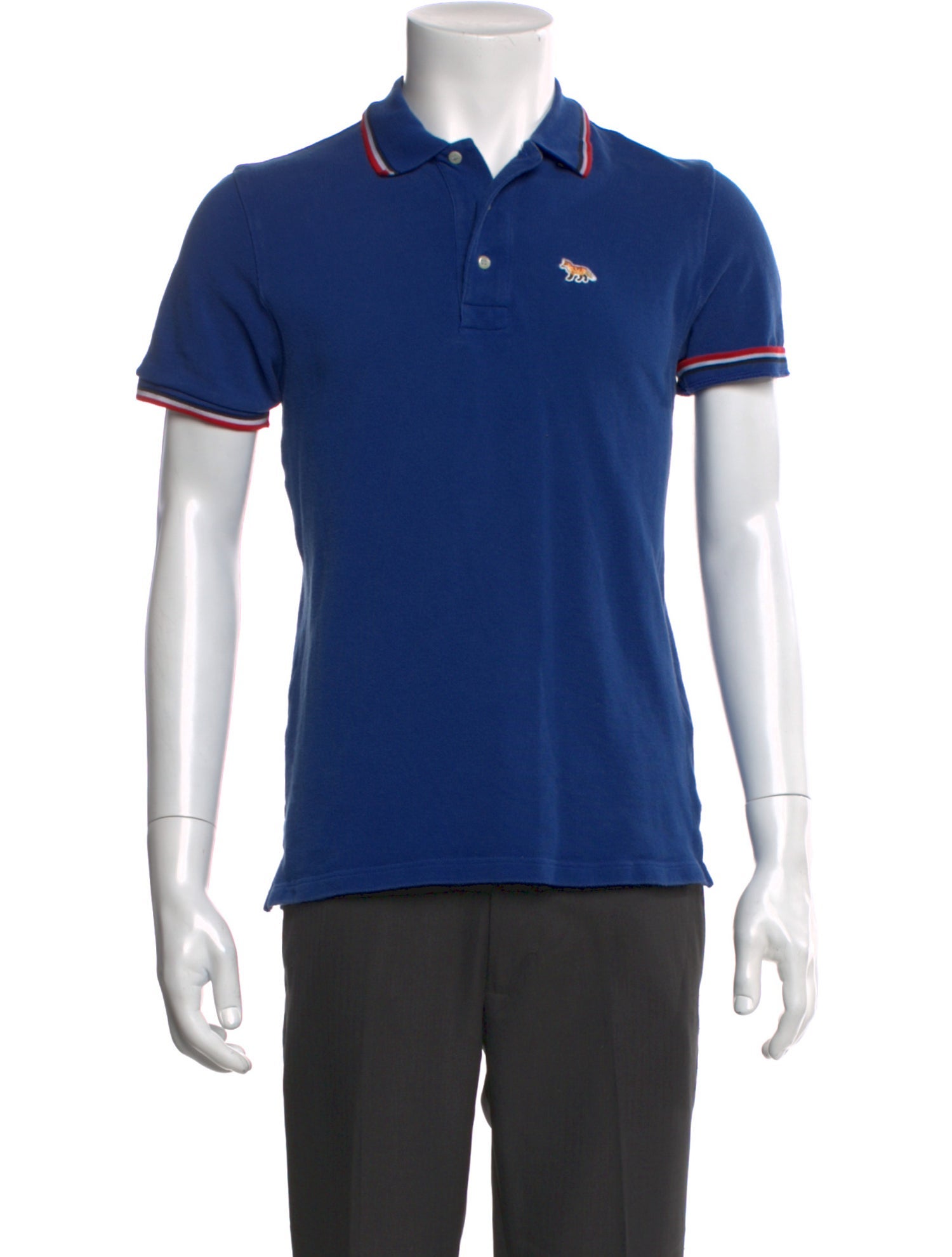 Maison Kitsuné Crew Neck Short Sleeve Polo Shirt