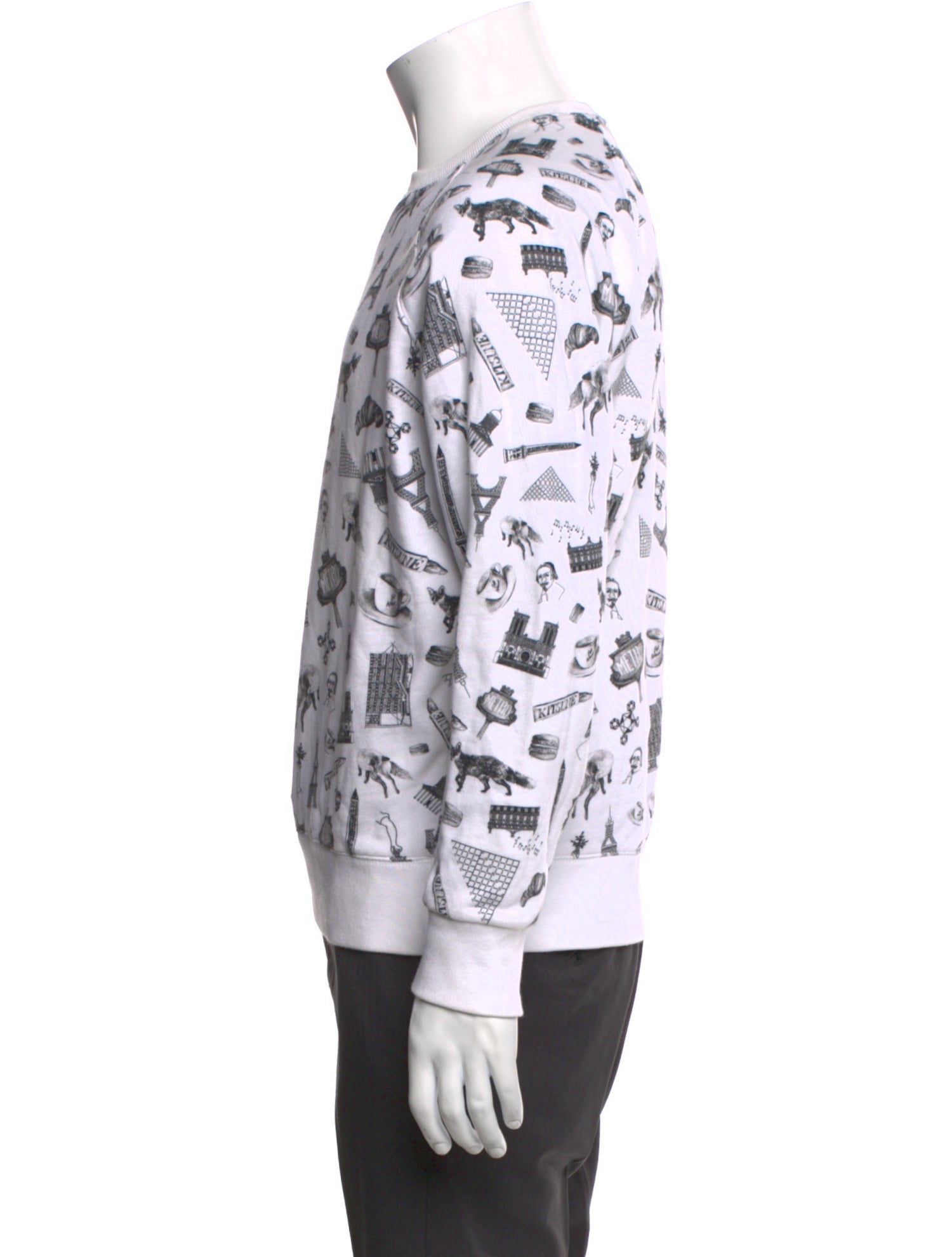 Maison Kitsuné Graphic Print Crew Neck Sweatshirt