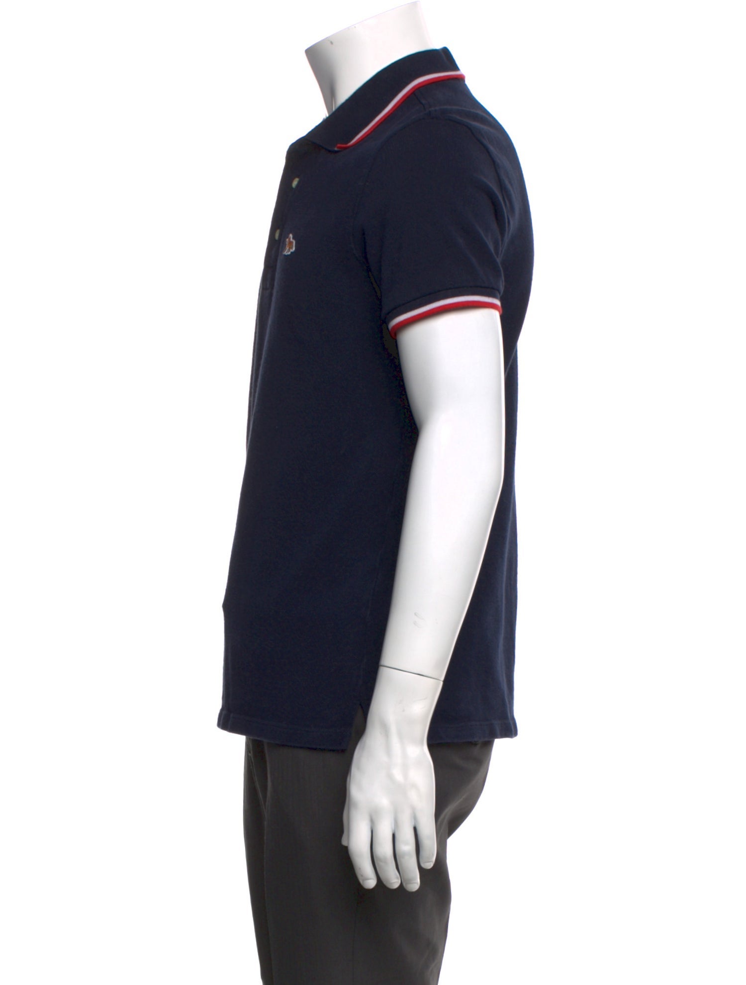 Maison Kitsuné Collar Short Sleeve Polo Shirt
