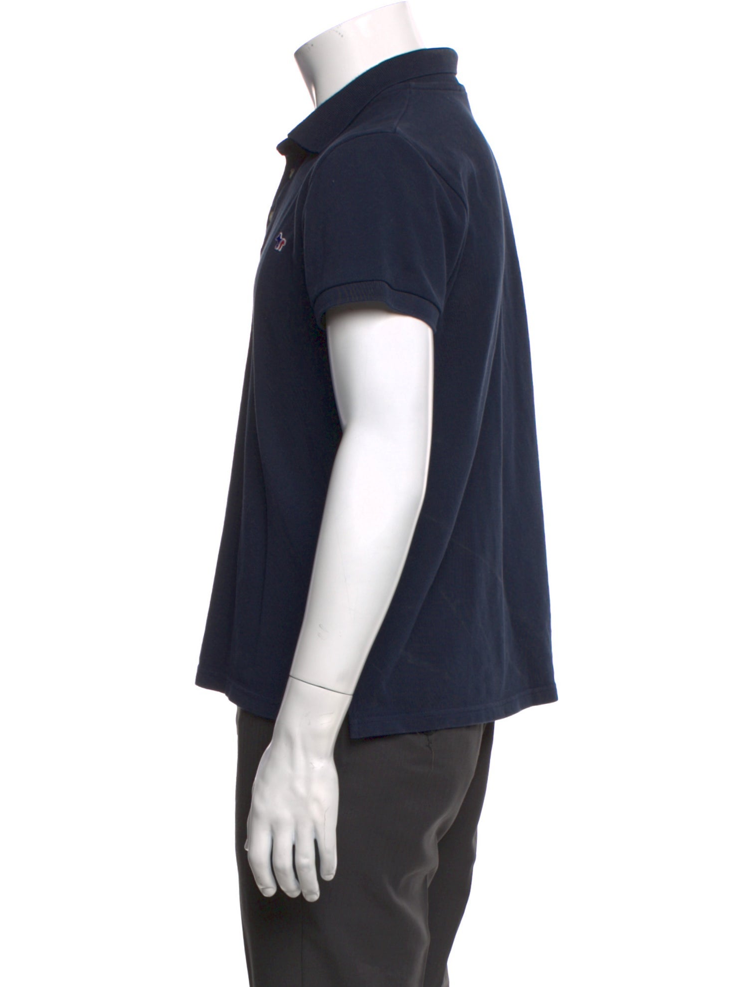 Maison Kitsuné Collar Short Sleeve Polo Shirt