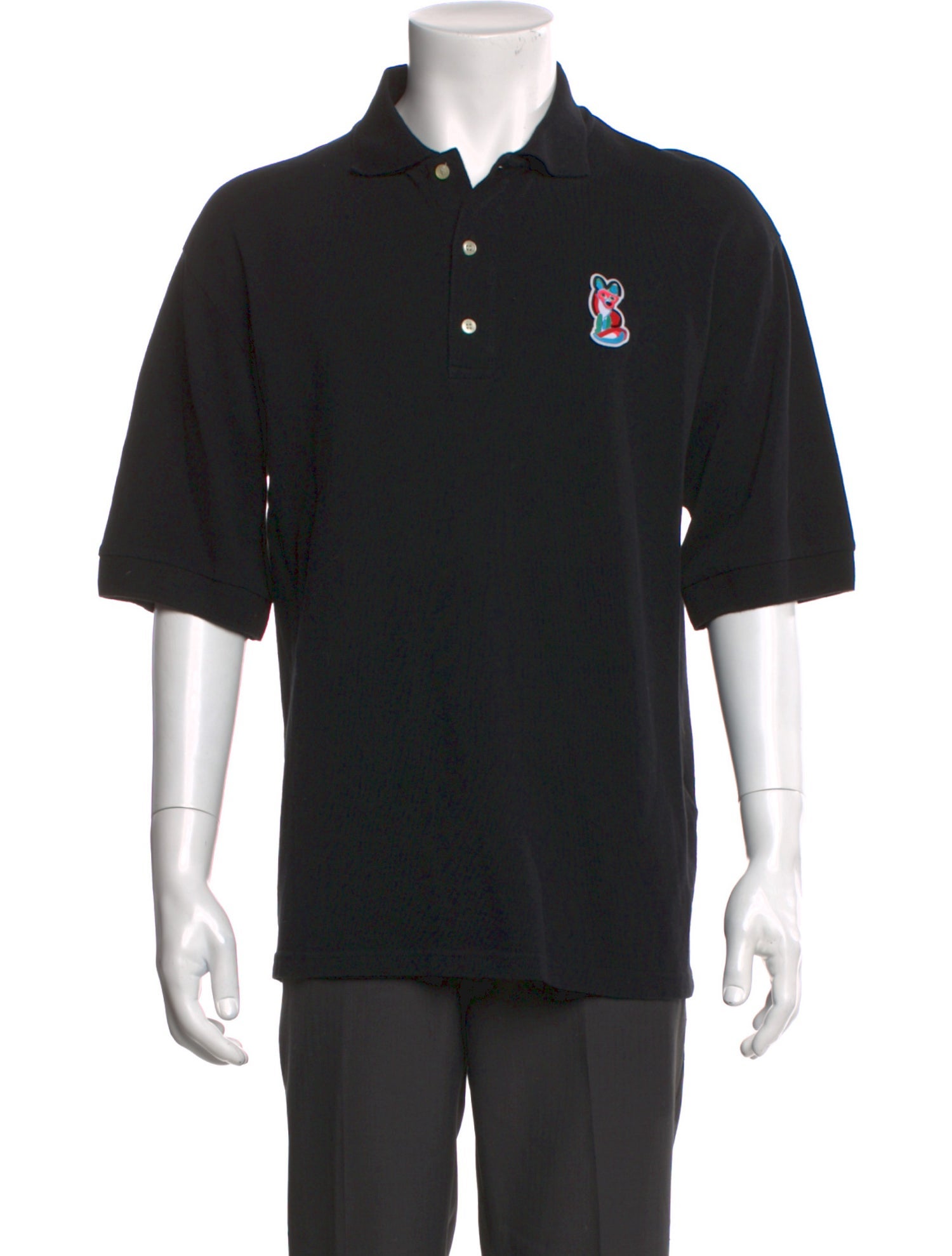 Maison Kitsuné Collar Short Sleeve Polo Shirt