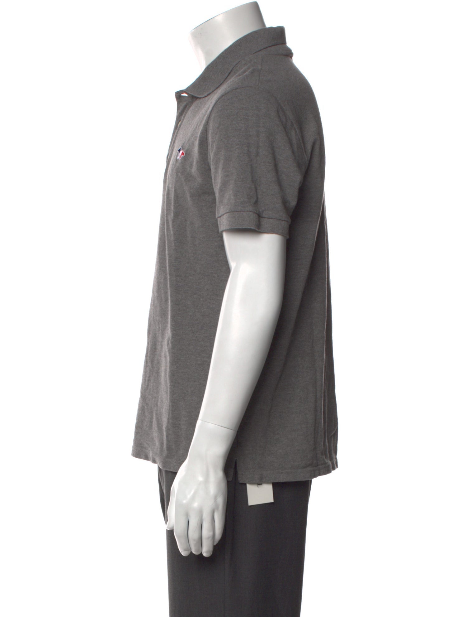 Maison Kitsuné Collar Short Sleeve Polo Shirt