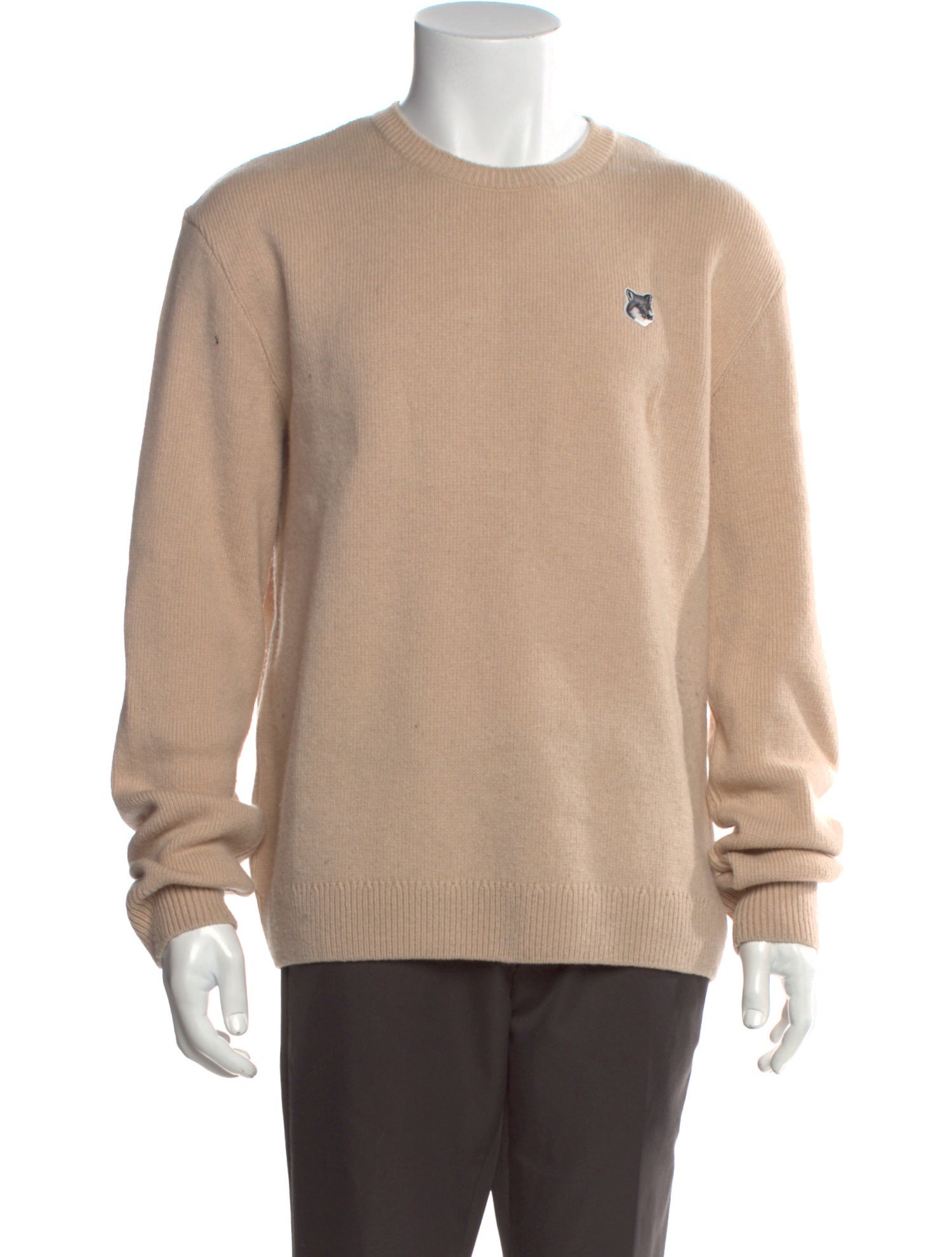 Maison Kitsuné Wool Crew Neck Pullover