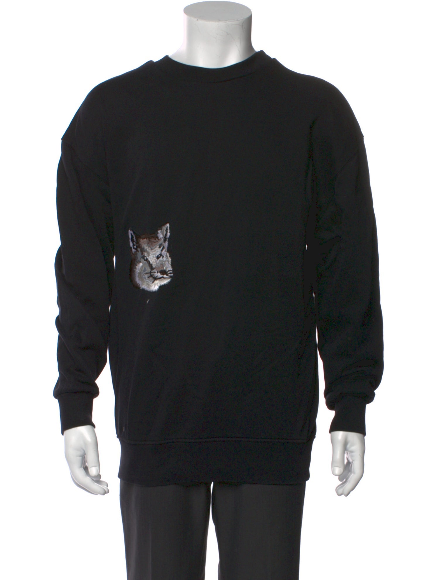 Maison Kitsuné Crew Neck Long Sleeve Pullover