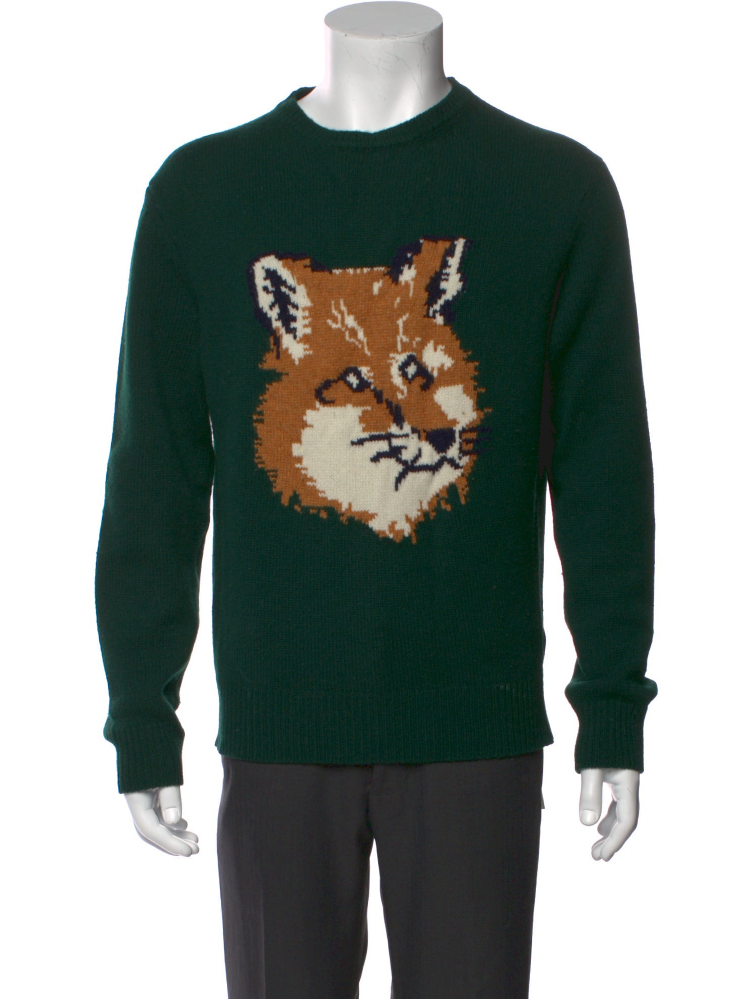 Maison Kitsuné Lambswool Graphic Print Pullover