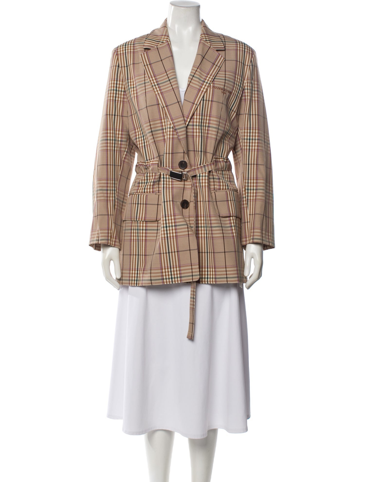 Maison Kitsuné Plaid Print Blazer