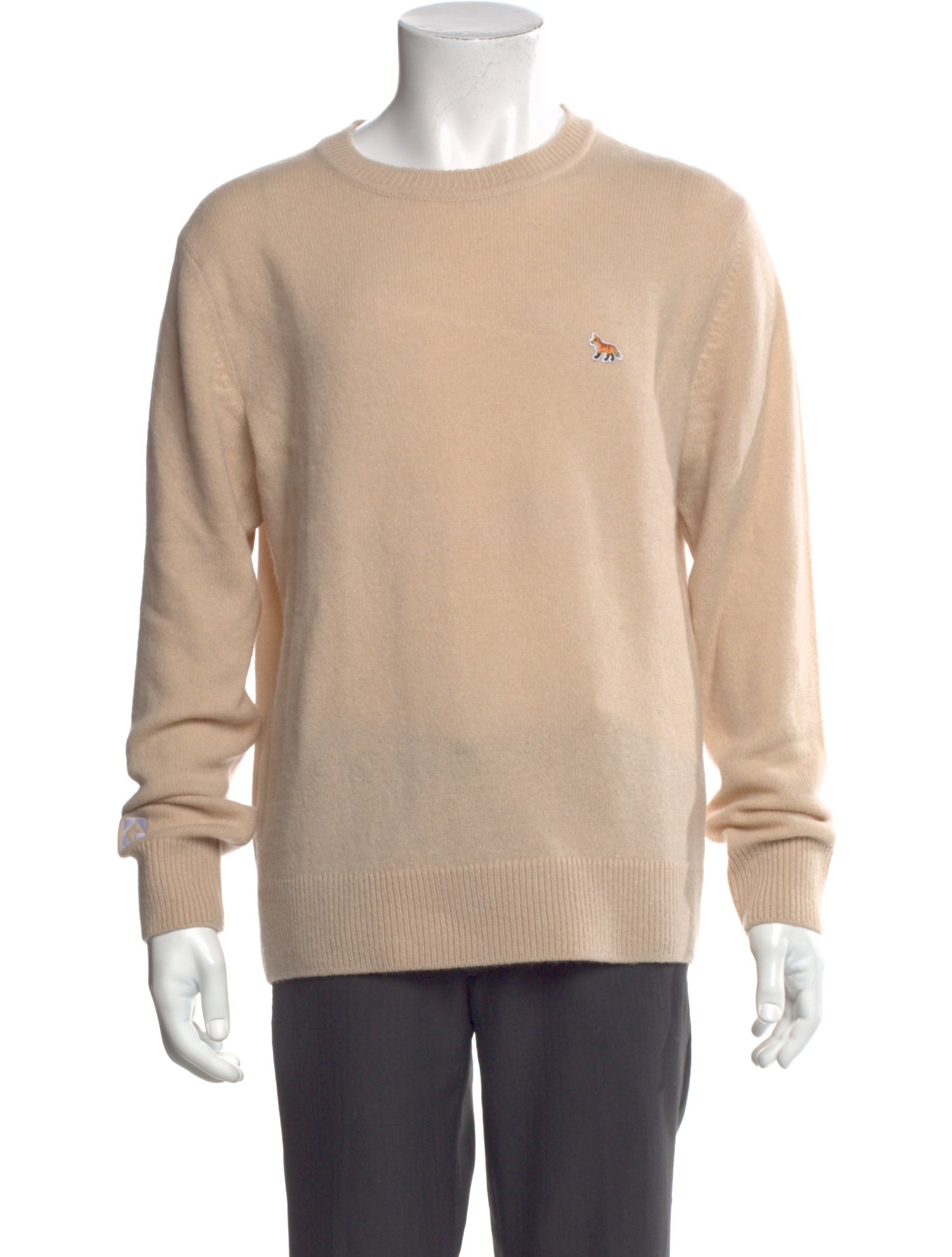 Maison Kitsuné Wool Crew Neck Pullover