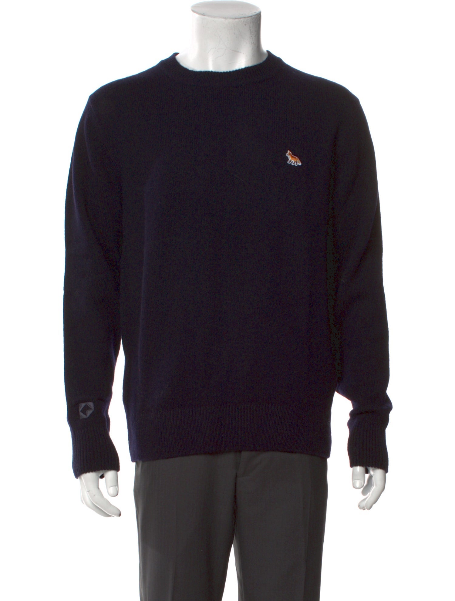 Maison Kitsuné Wool Crew Neck Pullover w/ Tags