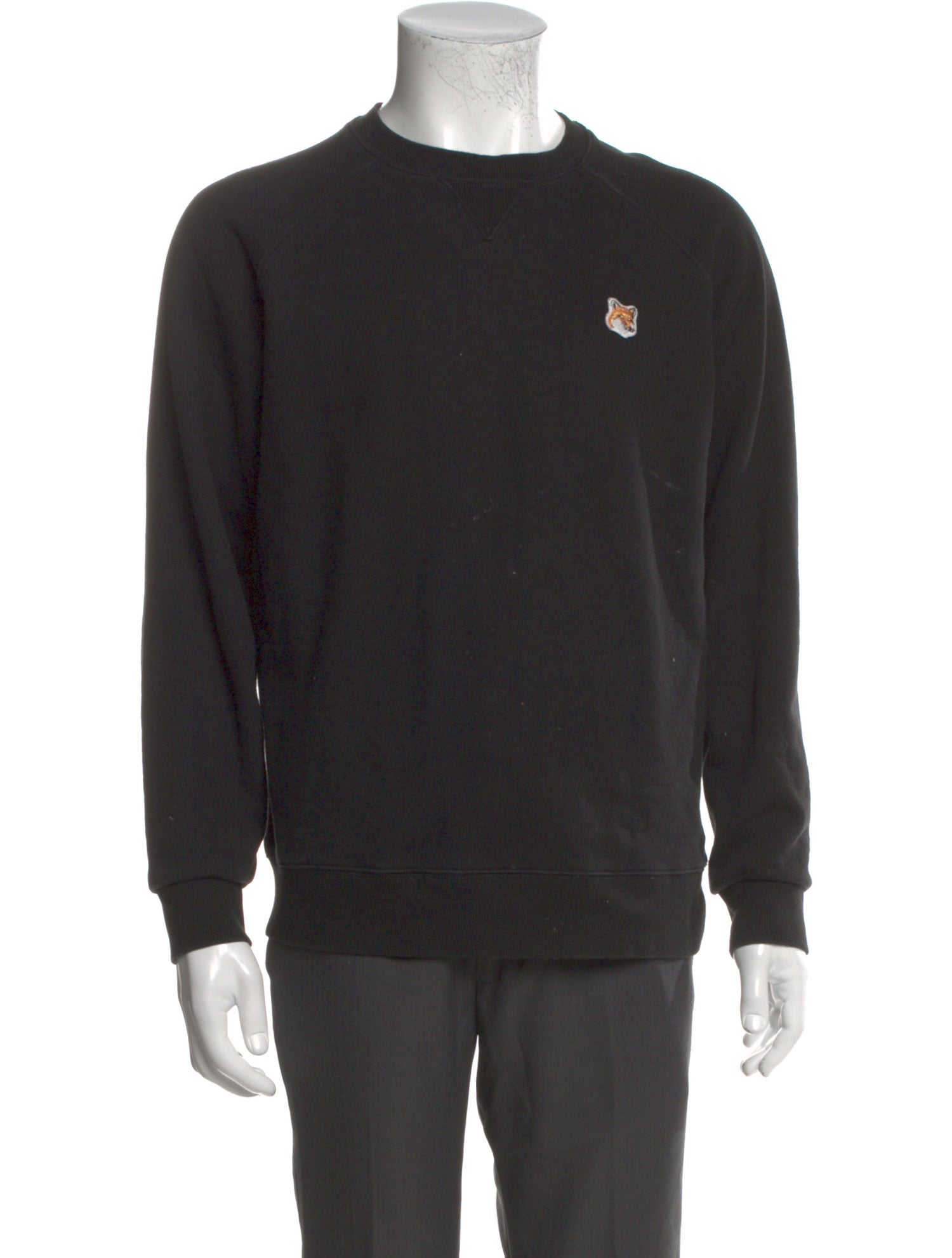 Maison Kitsuné Crew Neck Long Sleeve Sweatshirt