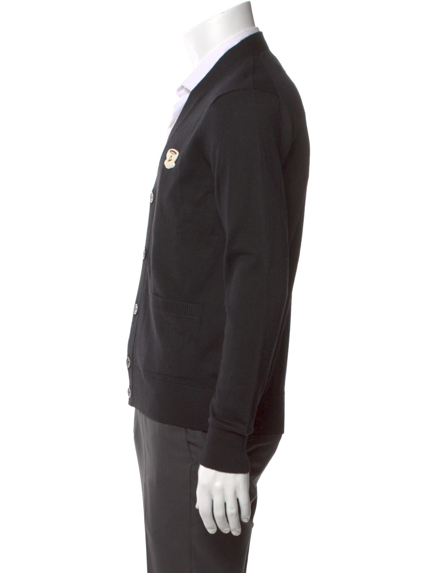 Maison Kitsuné Wool V-Neck Cardigan w/ Tags