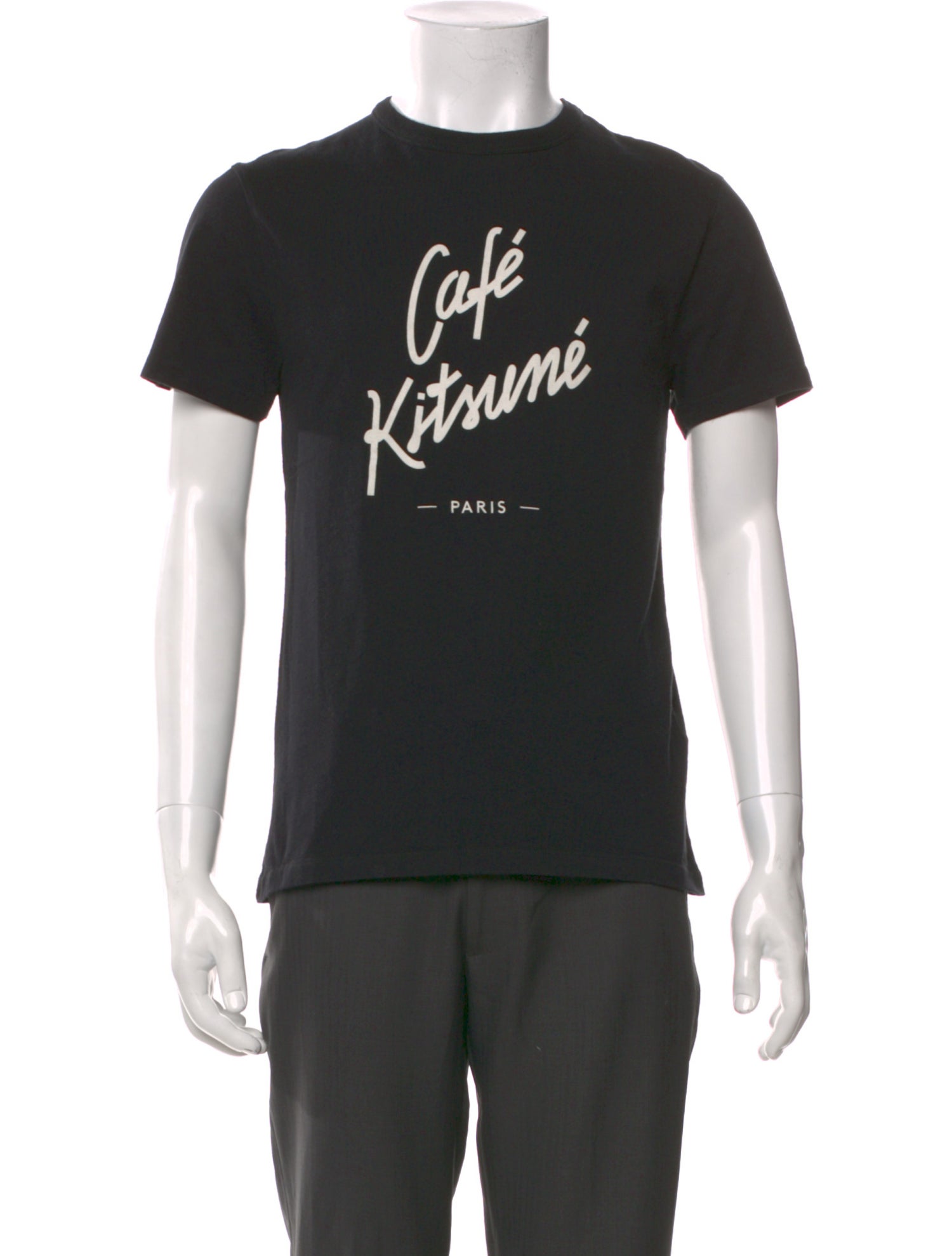 Maison Kitsuné Graphic Print Crew Neck T-Shirt w/ Tags