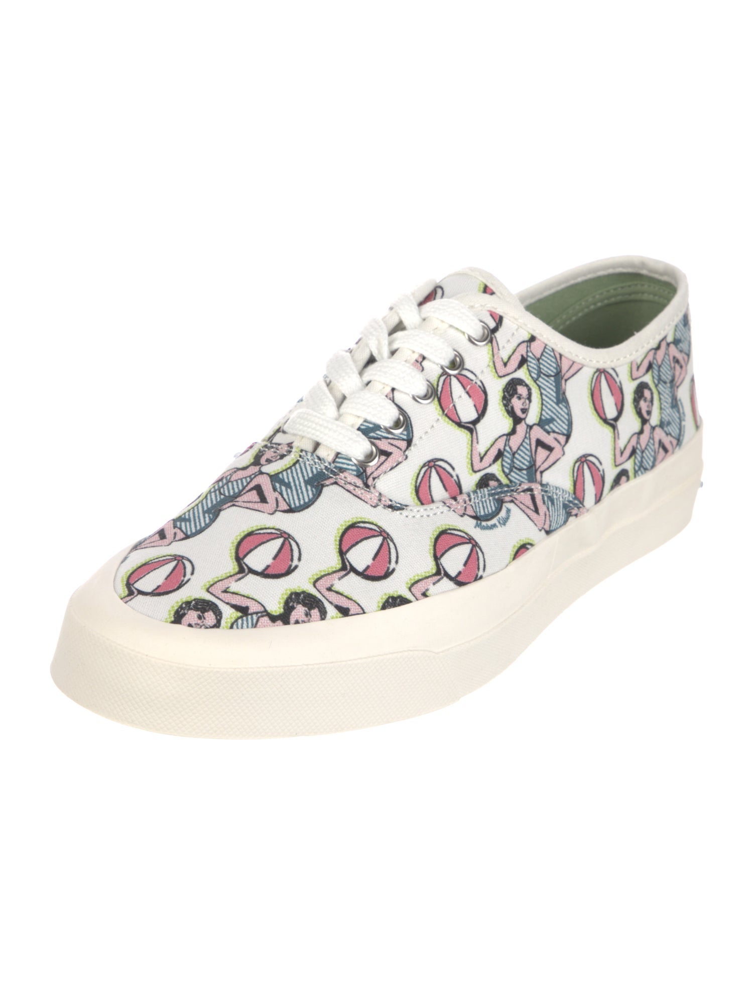 Maison Kitsuné Canvas Printed Sneakers