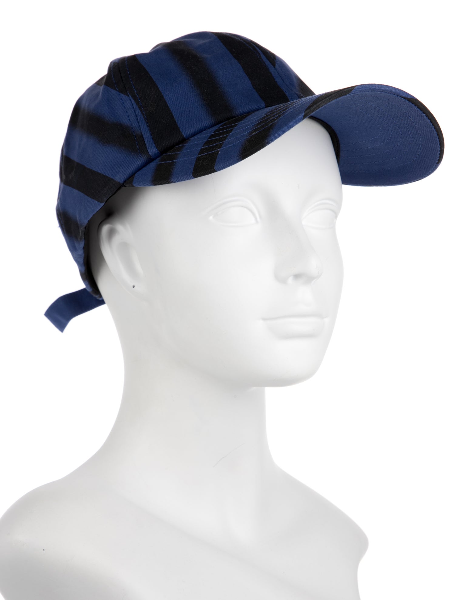 Maison Kitsuné Striped Baseball Hat w/Tags