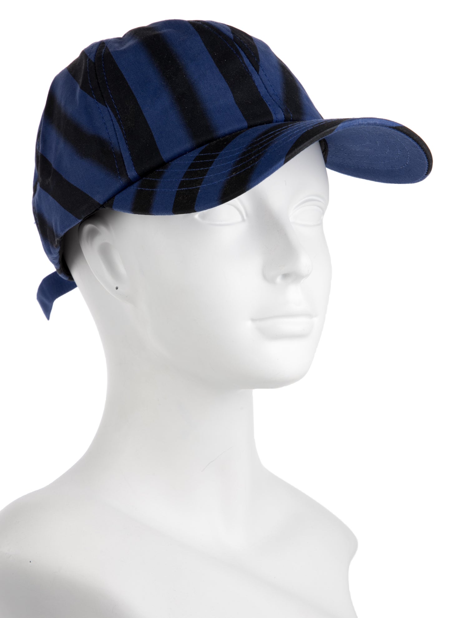 Maison Kitsuné Striped Baseball Hat w/Tags