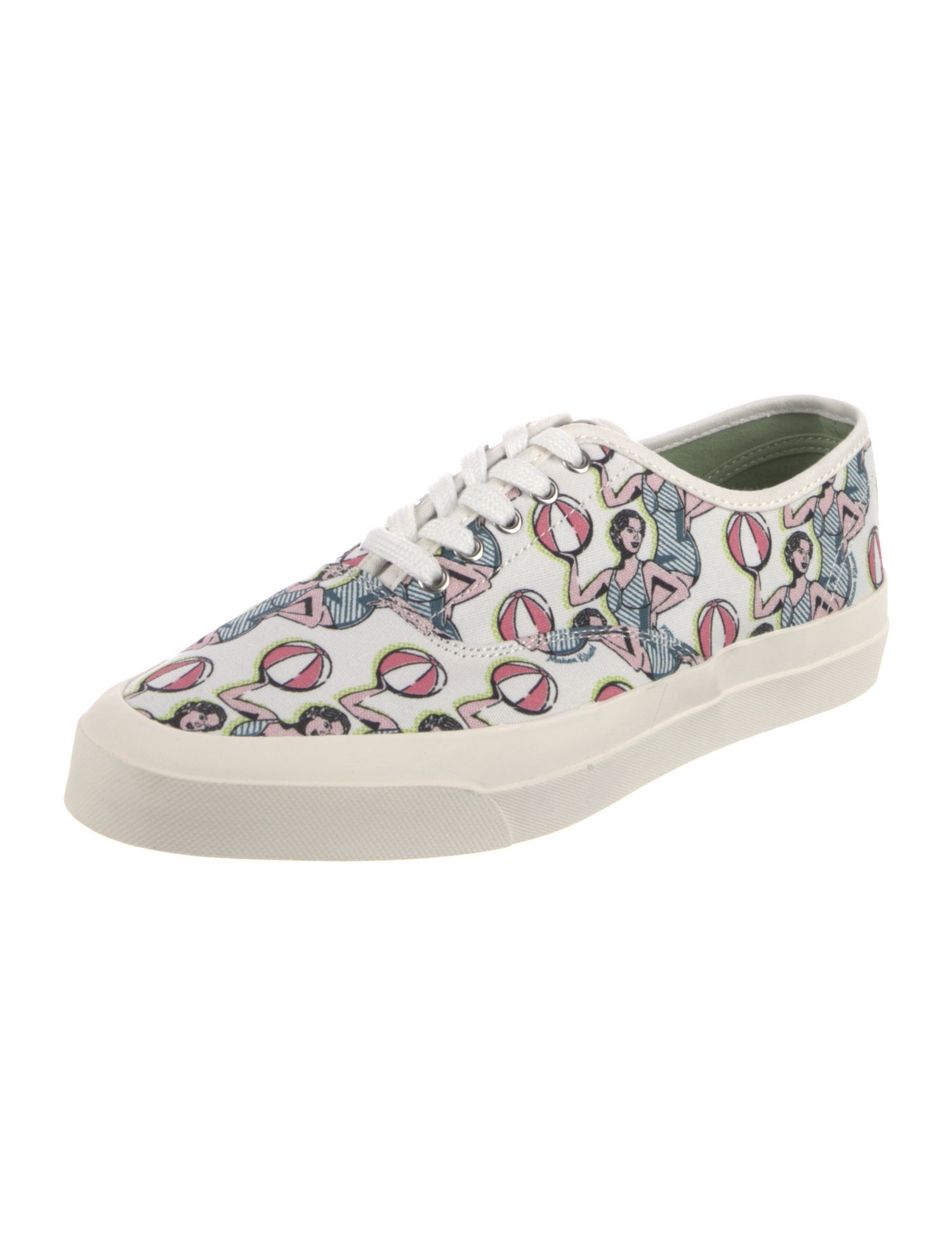 Maison Kitsuné Canvas Printed Sneakers