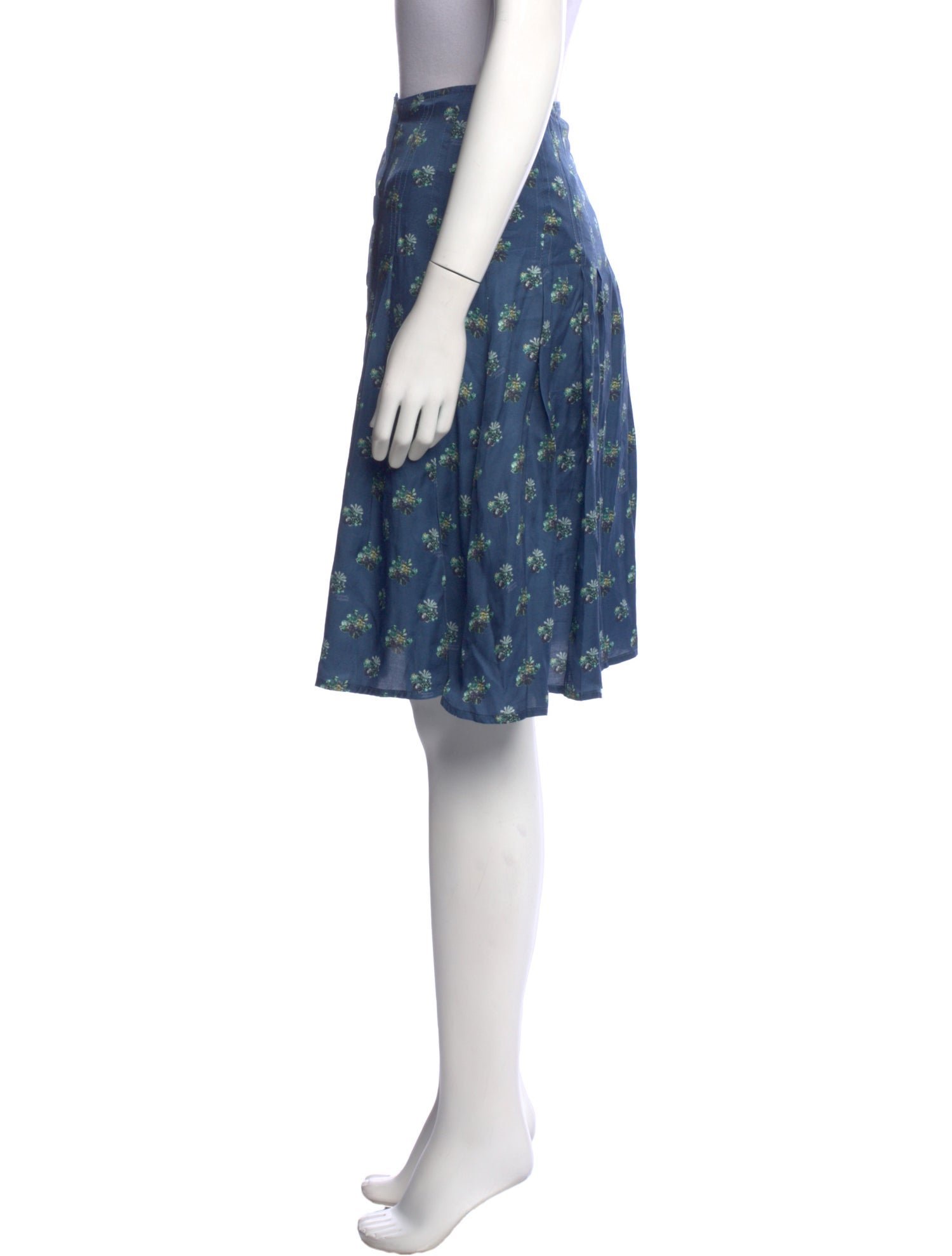 Maison Kitsuné Printed Knee-Length Skirt w/ Tags